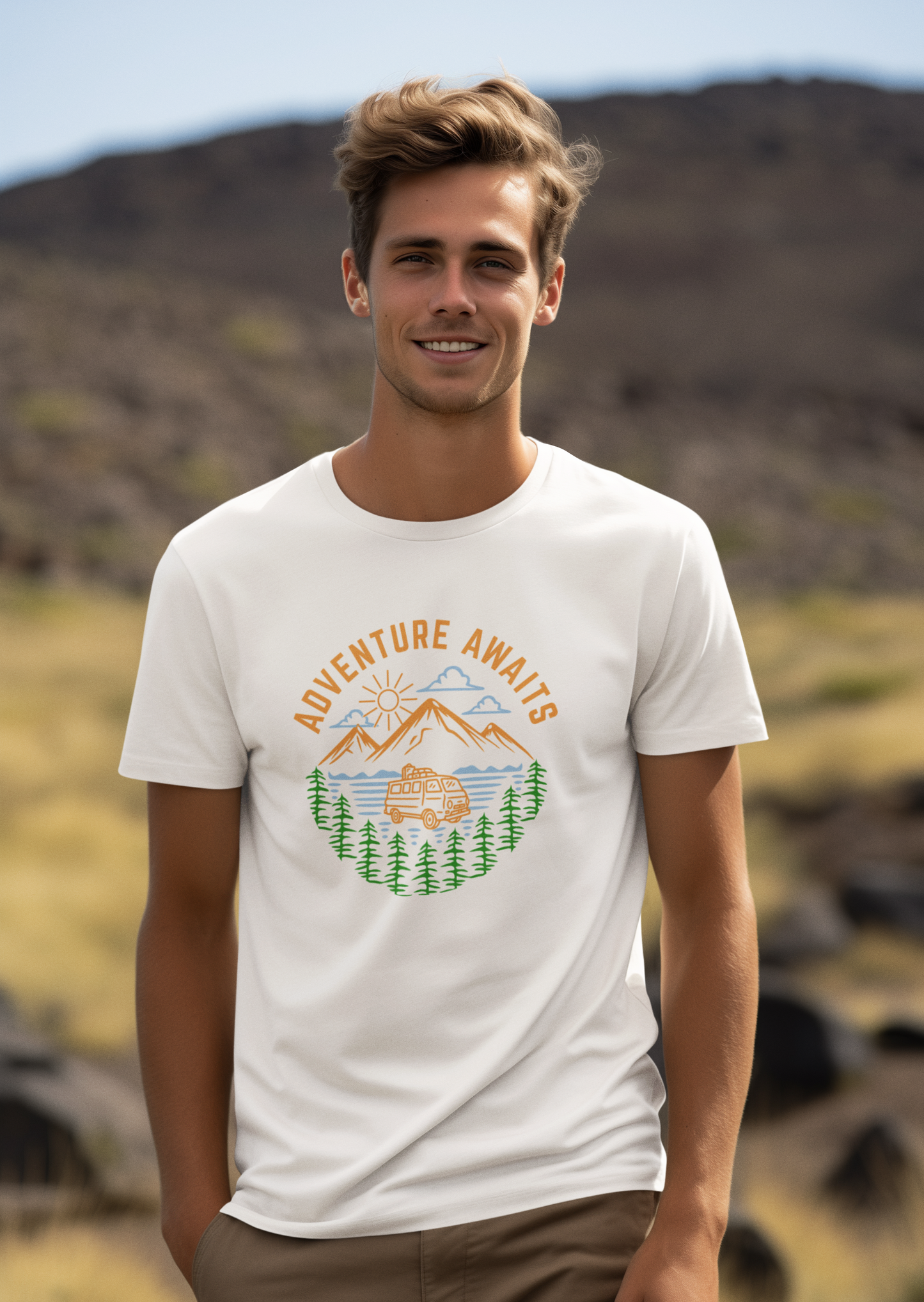 Adventure Awaits Men's T-shirt