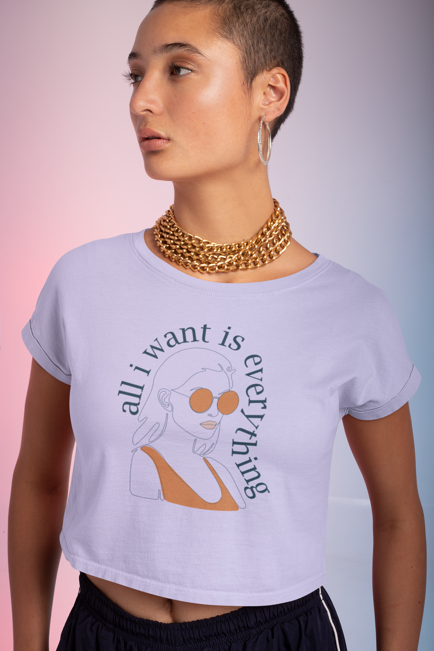 All I want is Everything Crop T-shirt