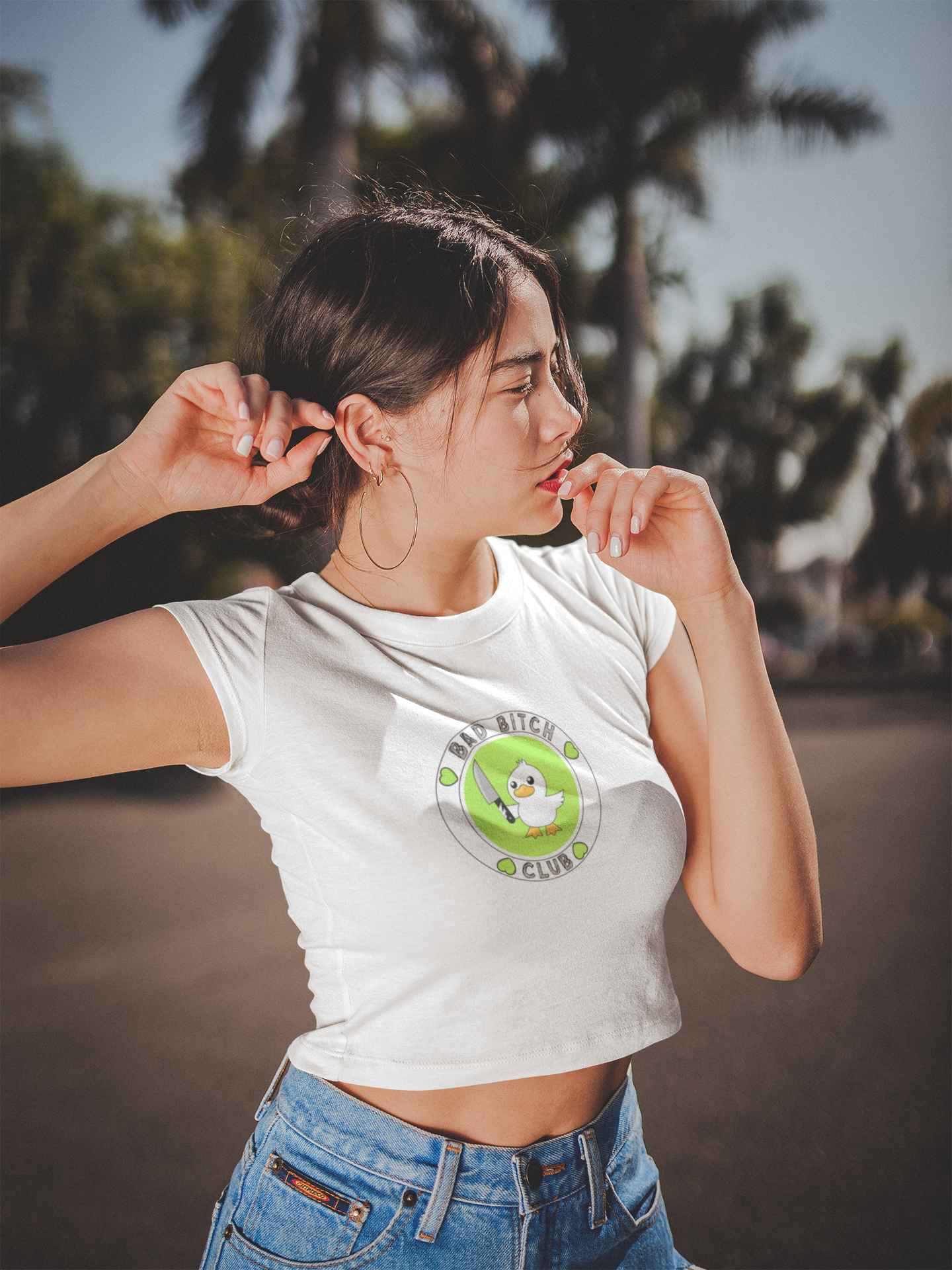 Bad Bitch Club Crop T-shirt