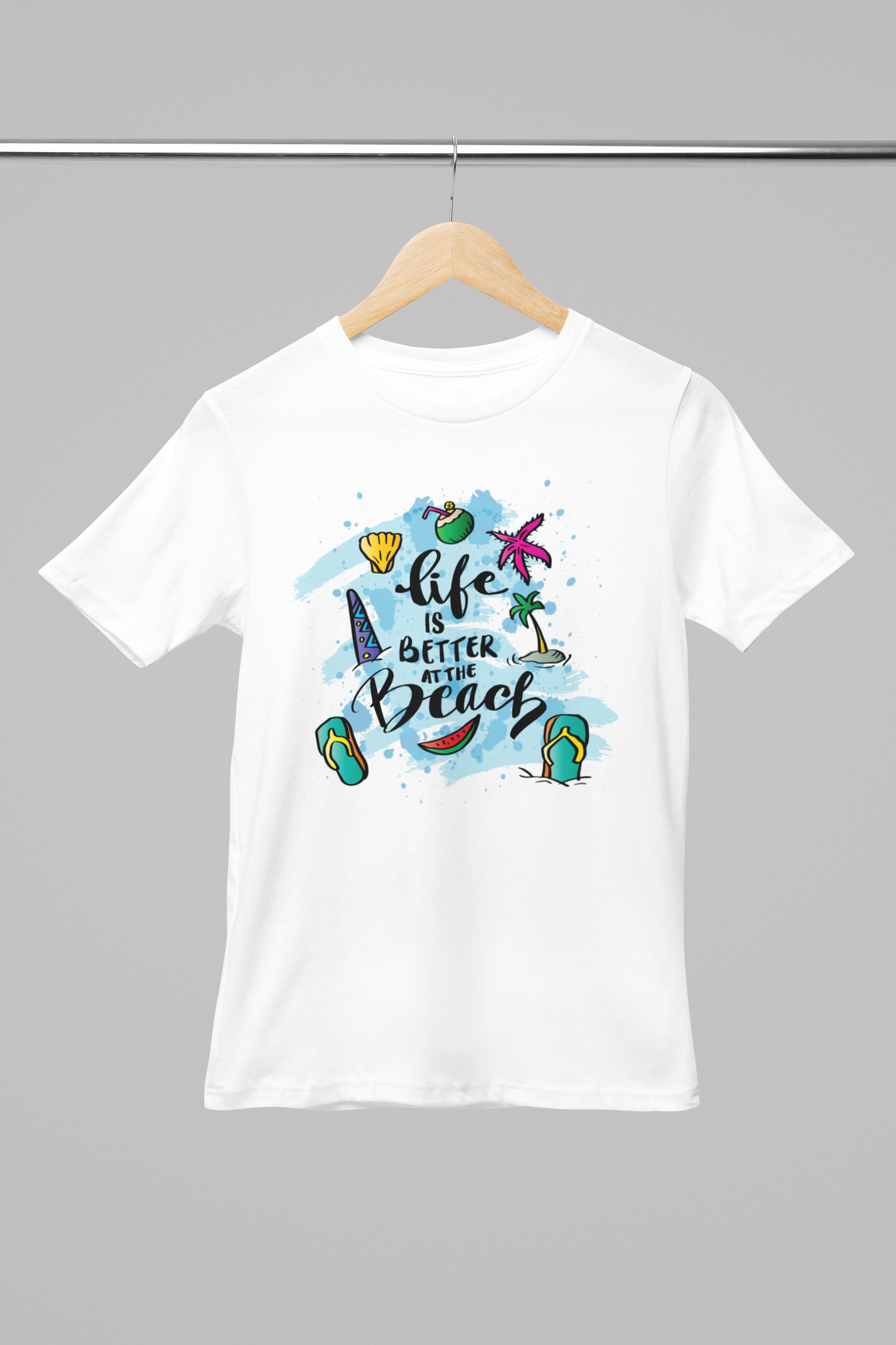 Life is better at Beach Girl's T-shirt