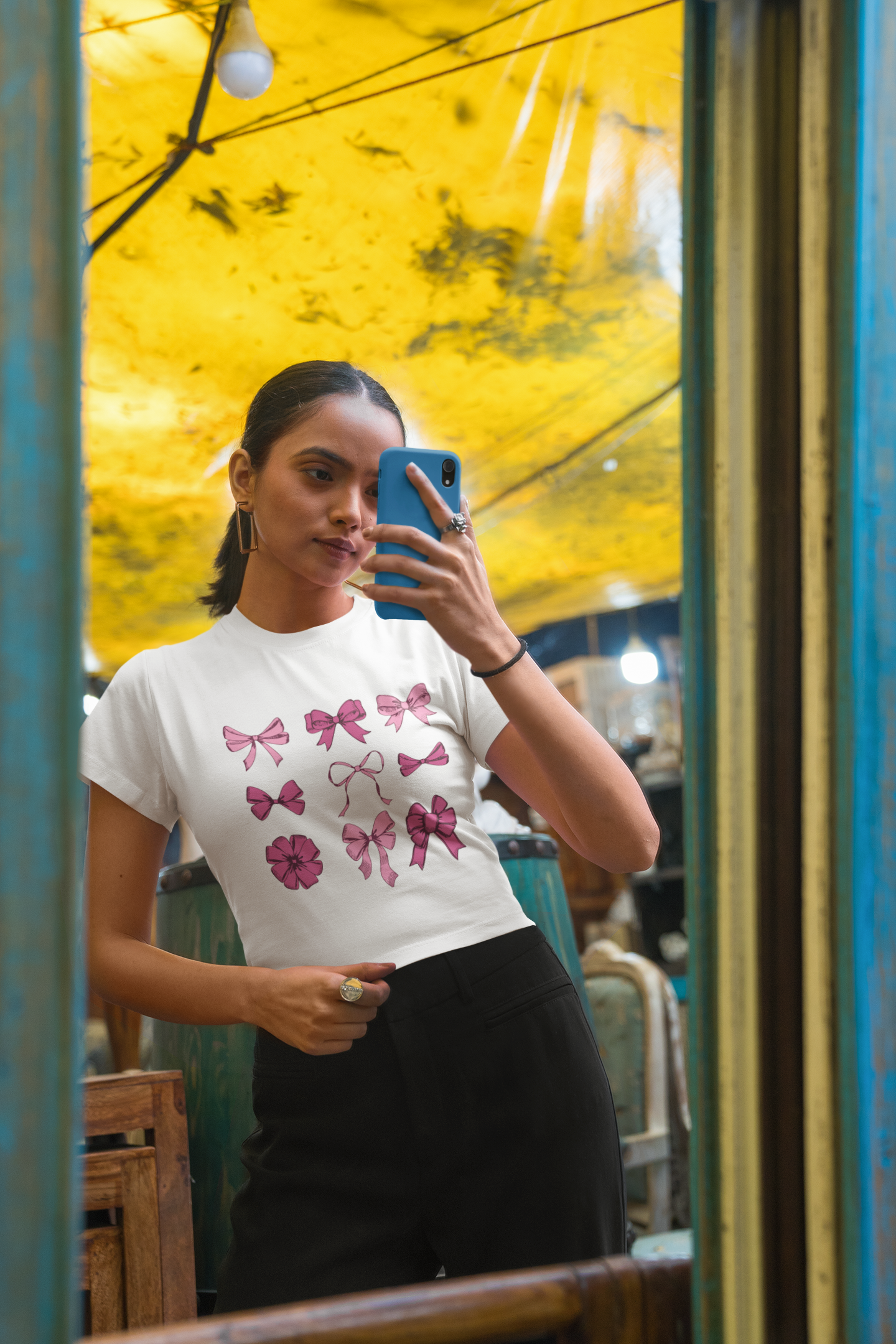 Coquette Bow Crop T-shirt