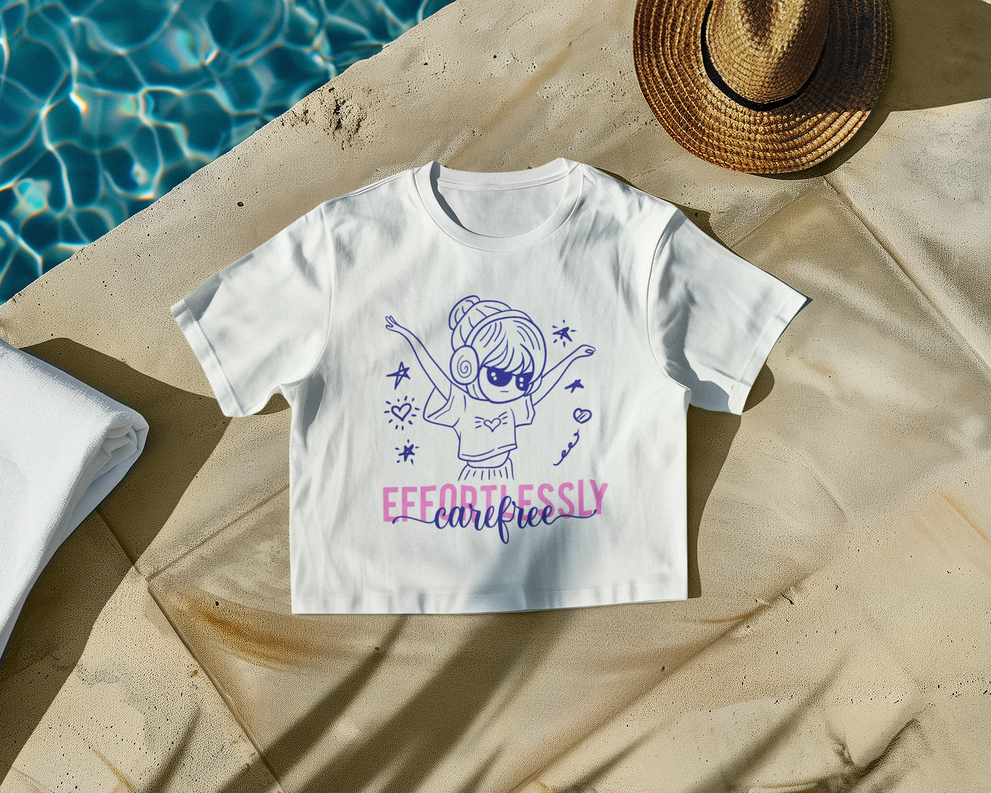 Effortlessly Carefree Crop T-shirt