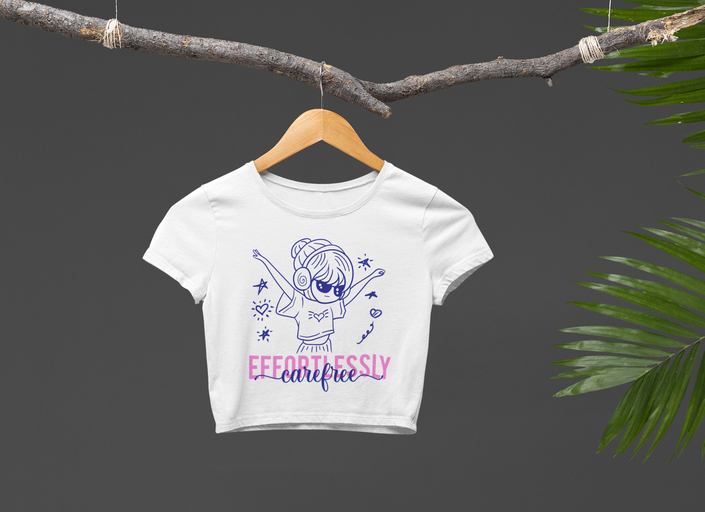 Effortlessly Carefree Crop T-shirt