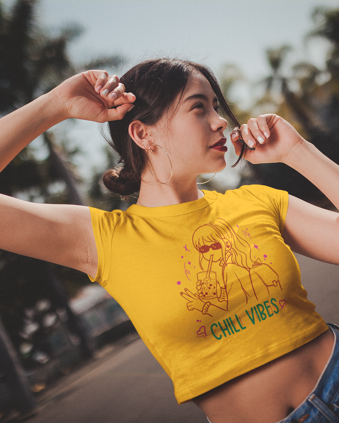 Chill vibes Crop T-shirt