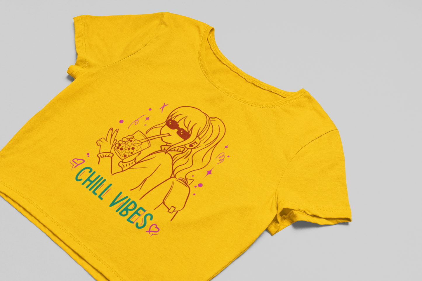 Chill vibes Crop T-shirt