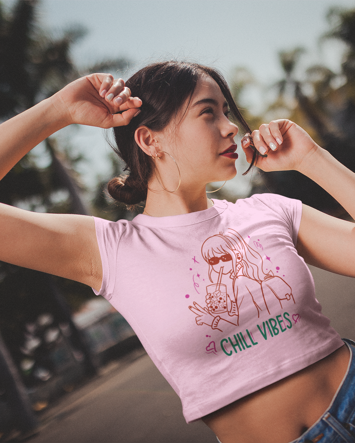 Chill vibes Crop T-shirt