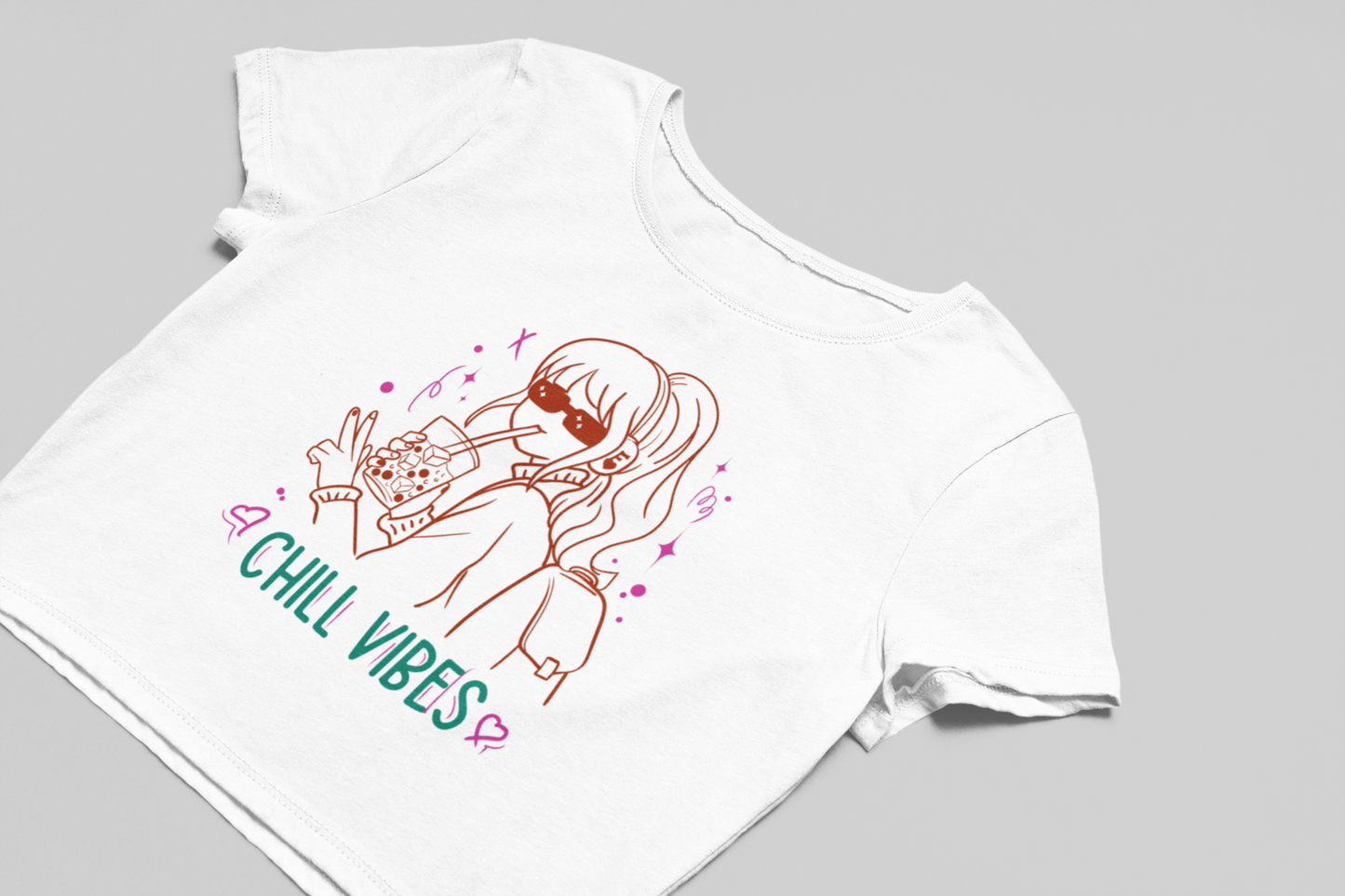 Chill vibes Crop T-shirt