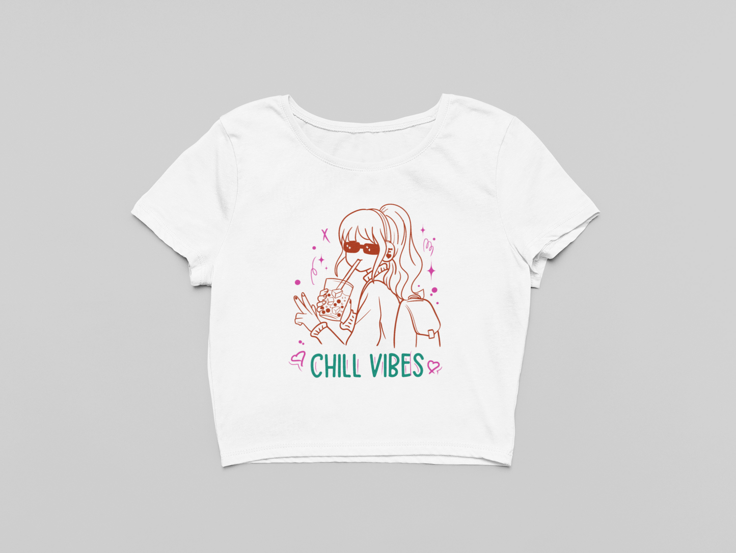 Chill vibes Crop T-shirt