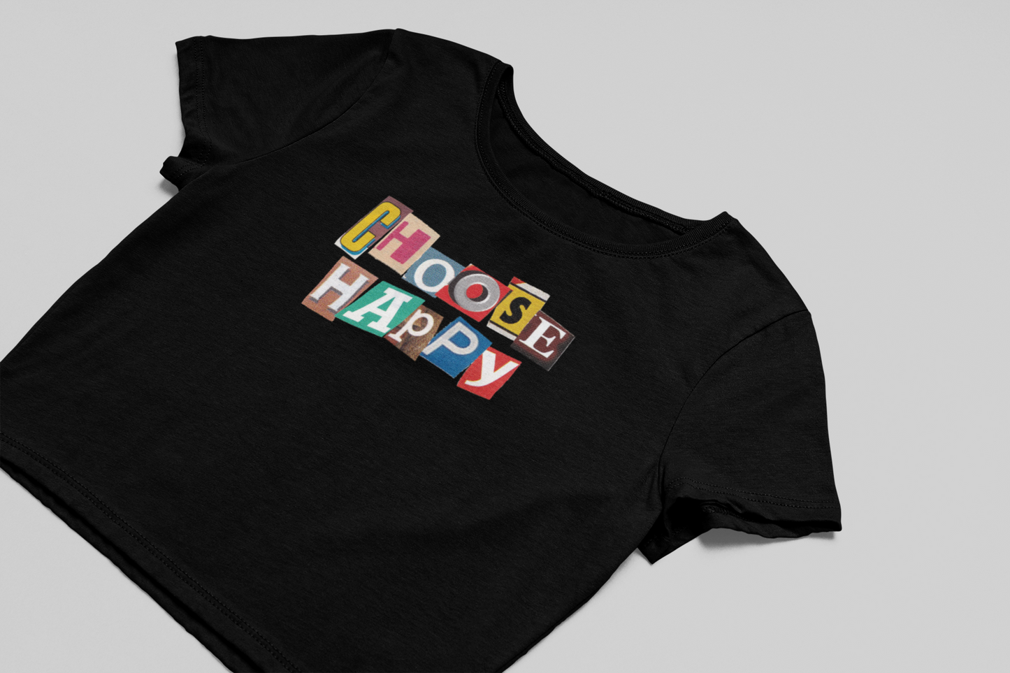 Choose Happy Crop T-shirt
