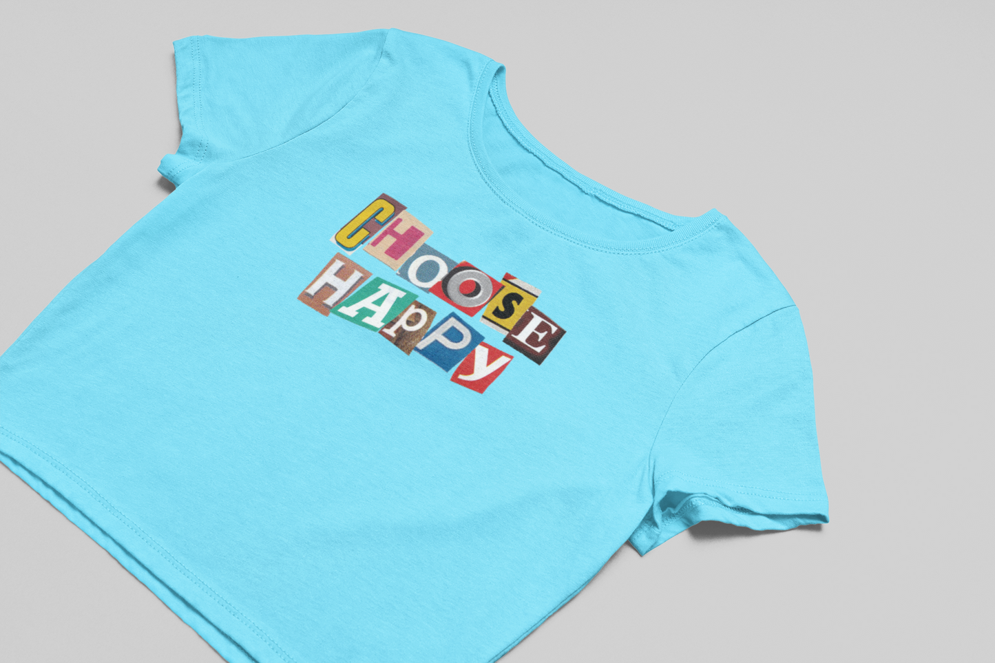 Choose Happy Crop T-shirt