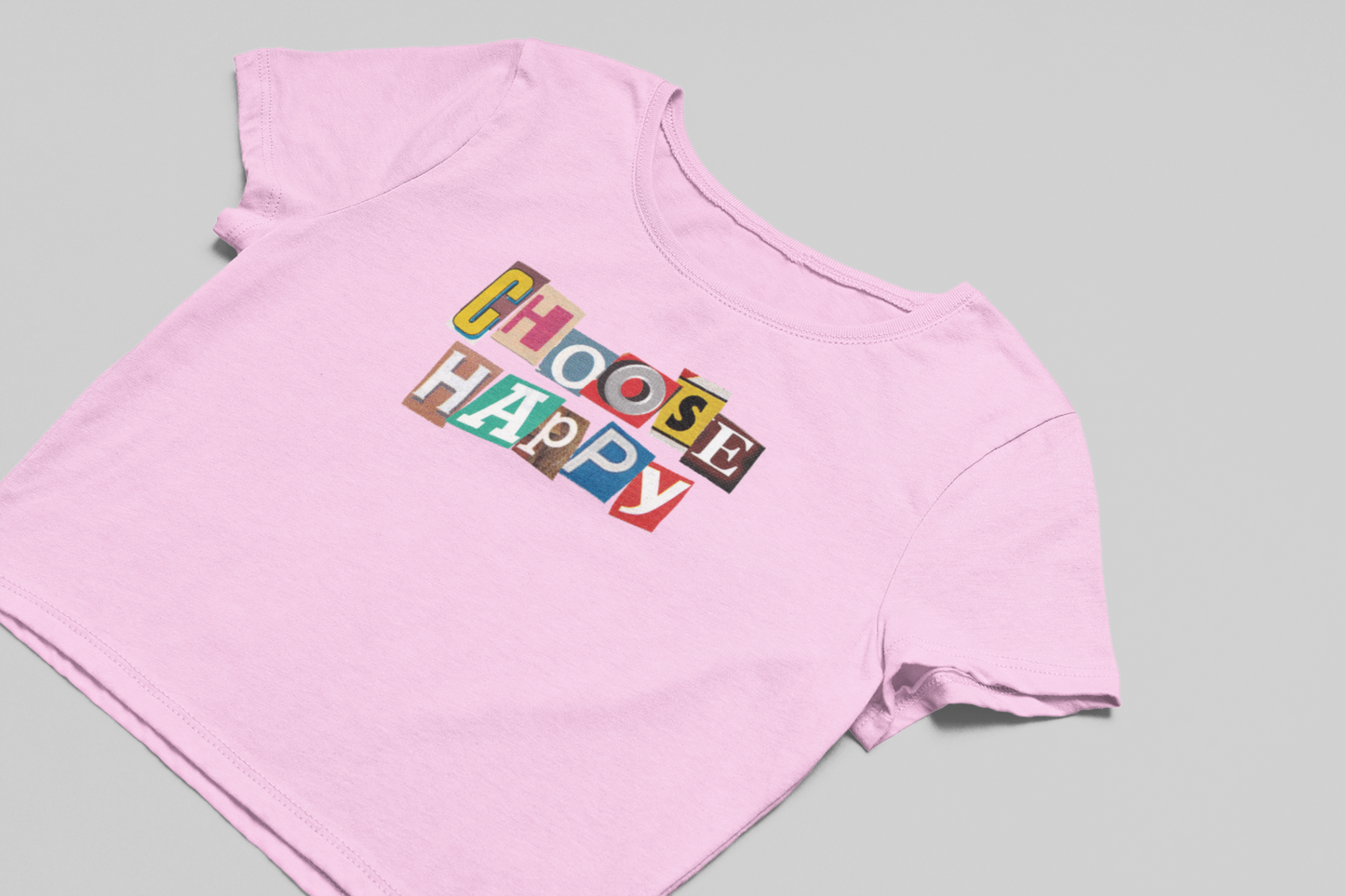 Choose Happy Crop T-shirt