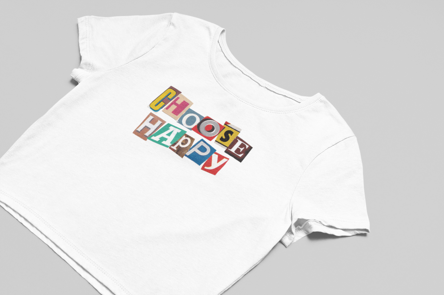 Choose Happy Crop T-shirt