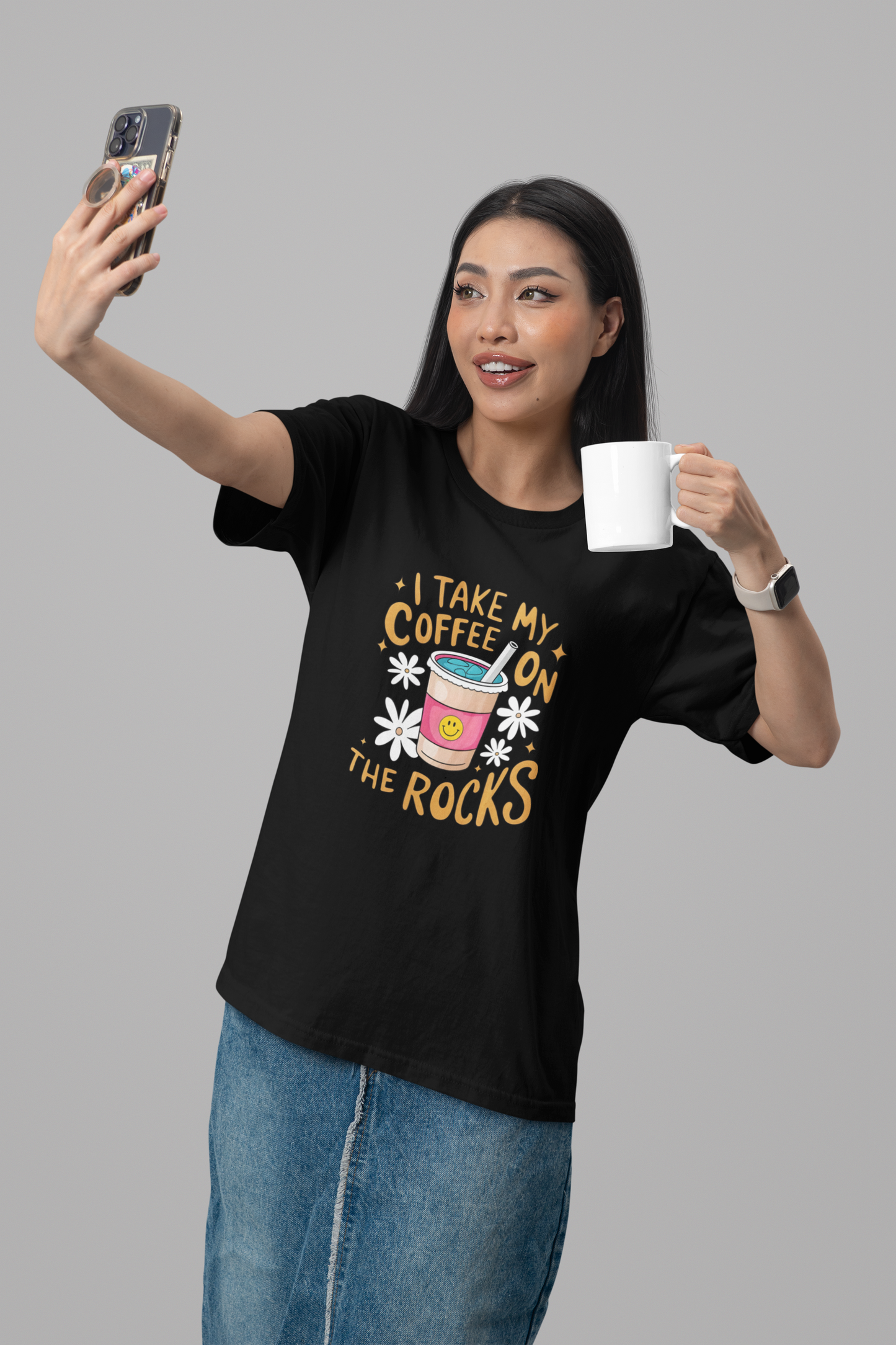 Coffee on the Rocks Women T-shirt