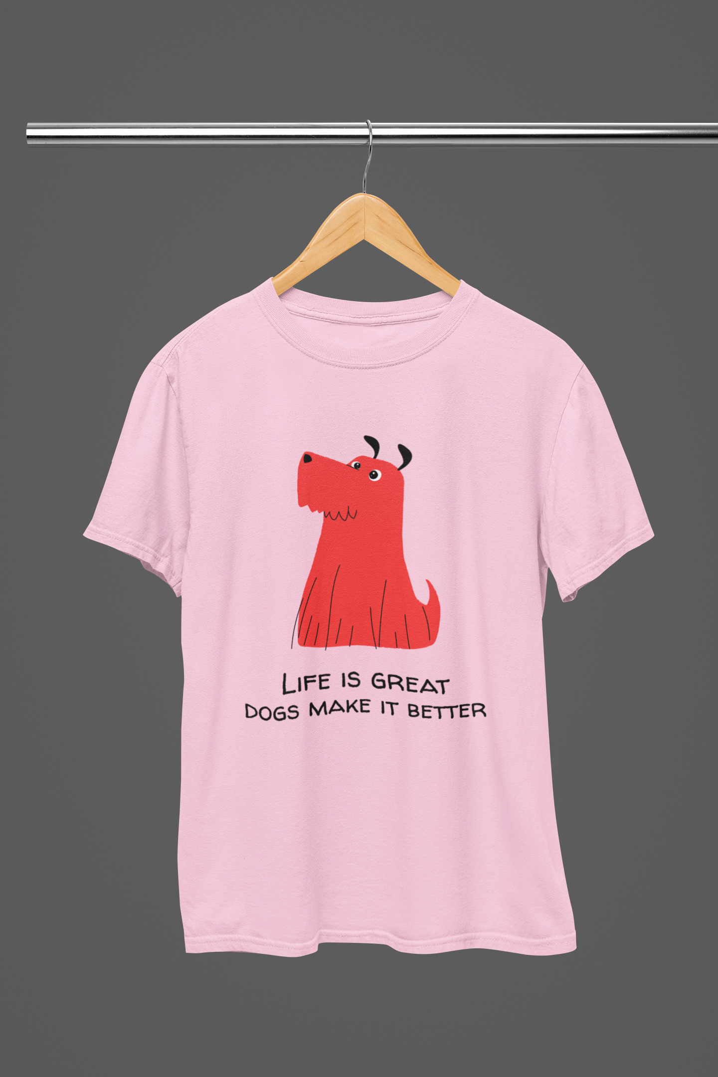 Dogs make Life Better Women T-shirt