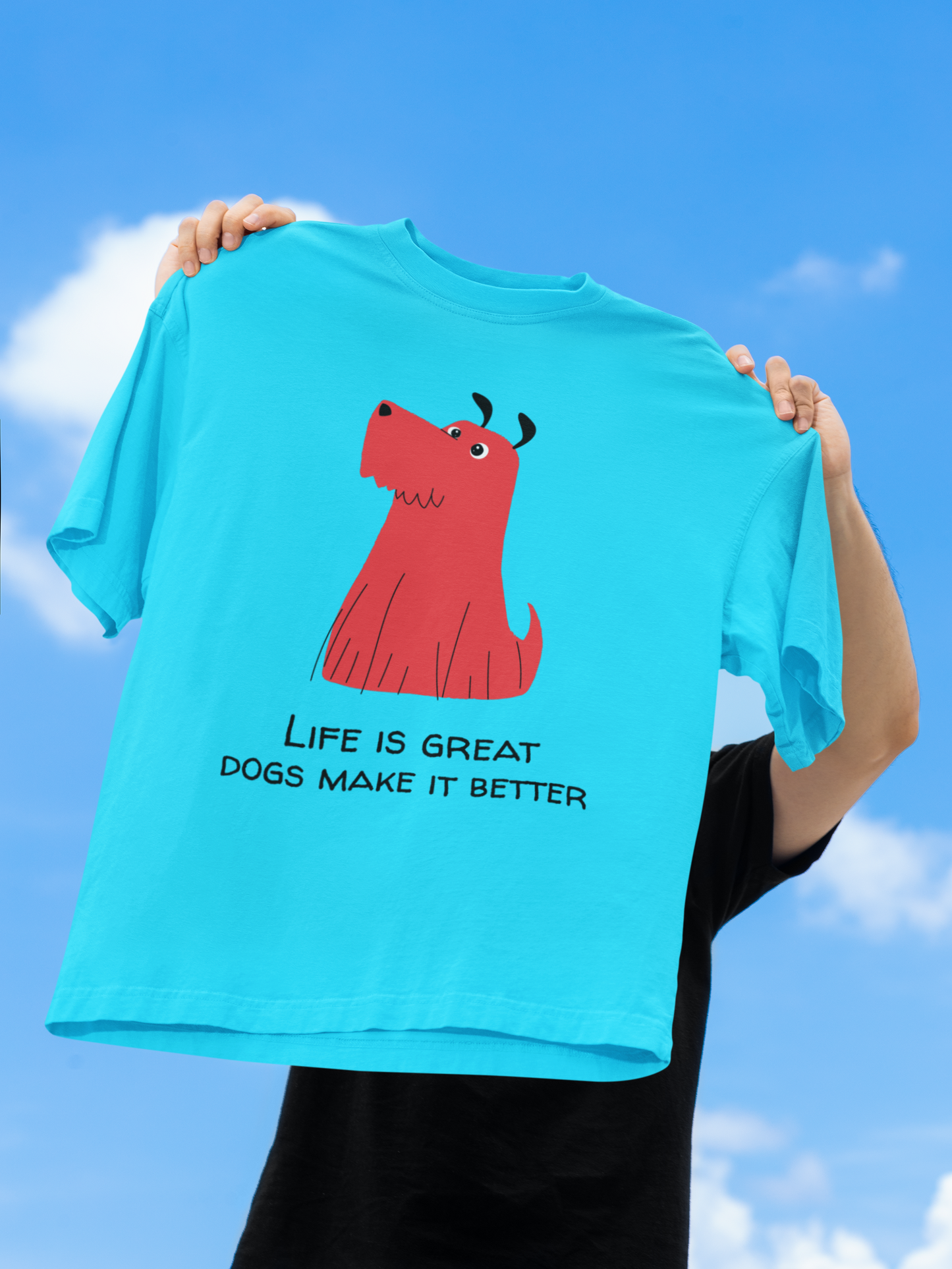Dogs make Life Better Women T-shirt