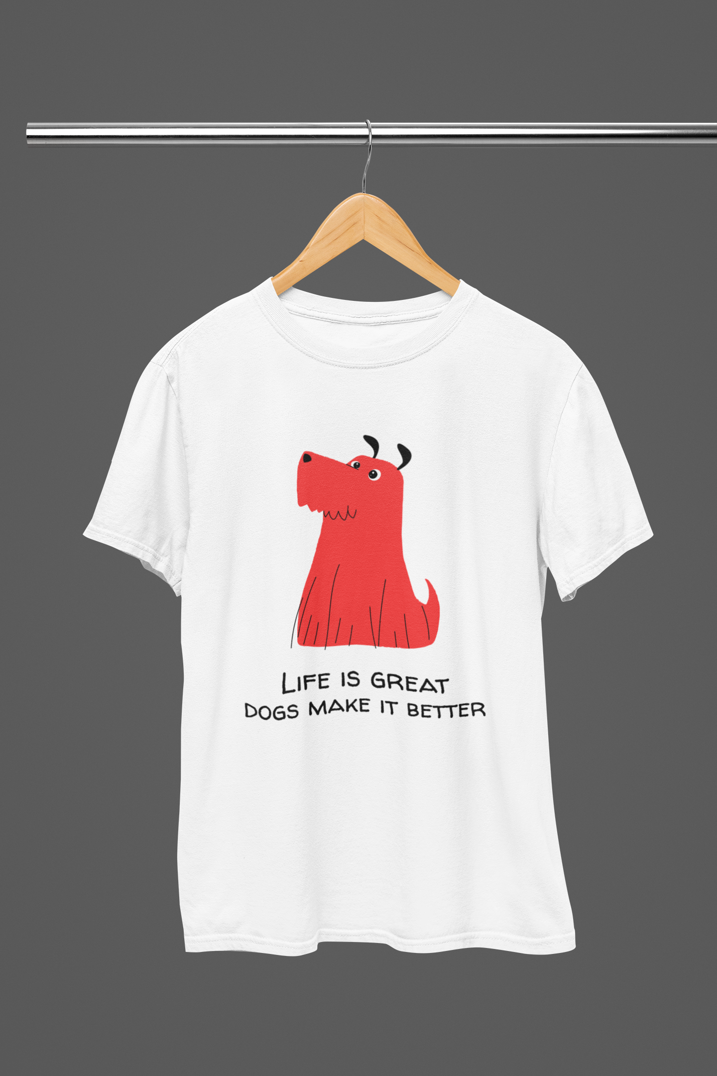 Dogs make Life Better Women T-shirt