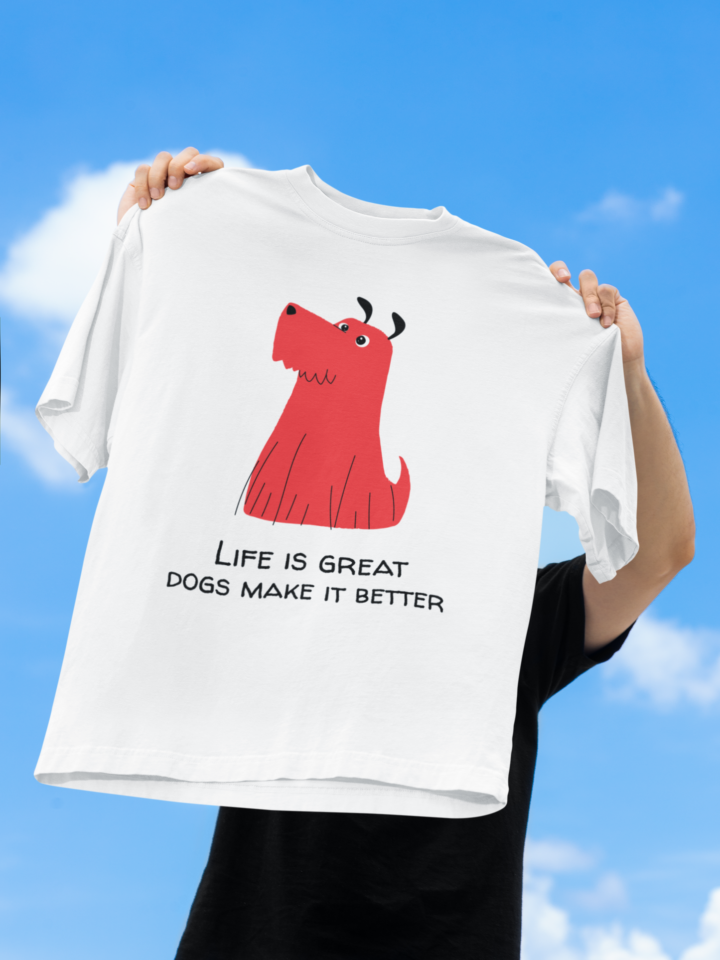 Dogs make Life Better Women T-shirt