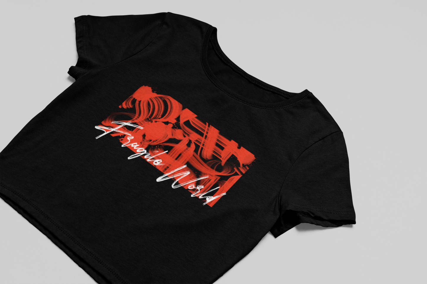 Fragile World Crop T-shirt
