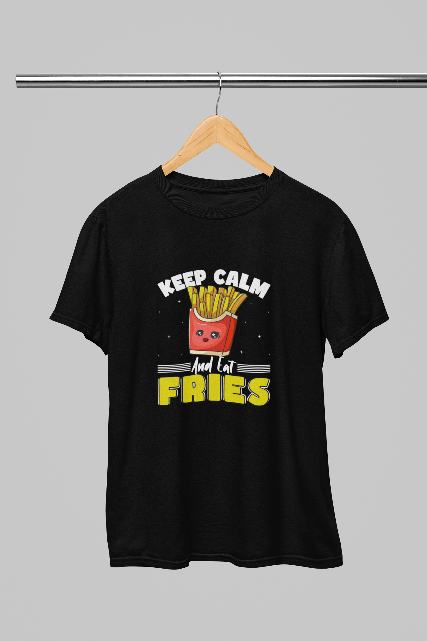 Keep Calm and Eat Fries Women T-shirt