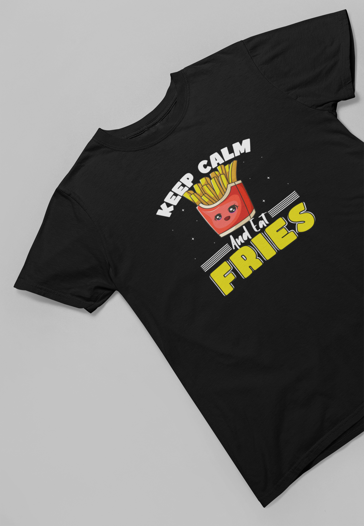 Keep Calm and Eat Fries Women T-shirt