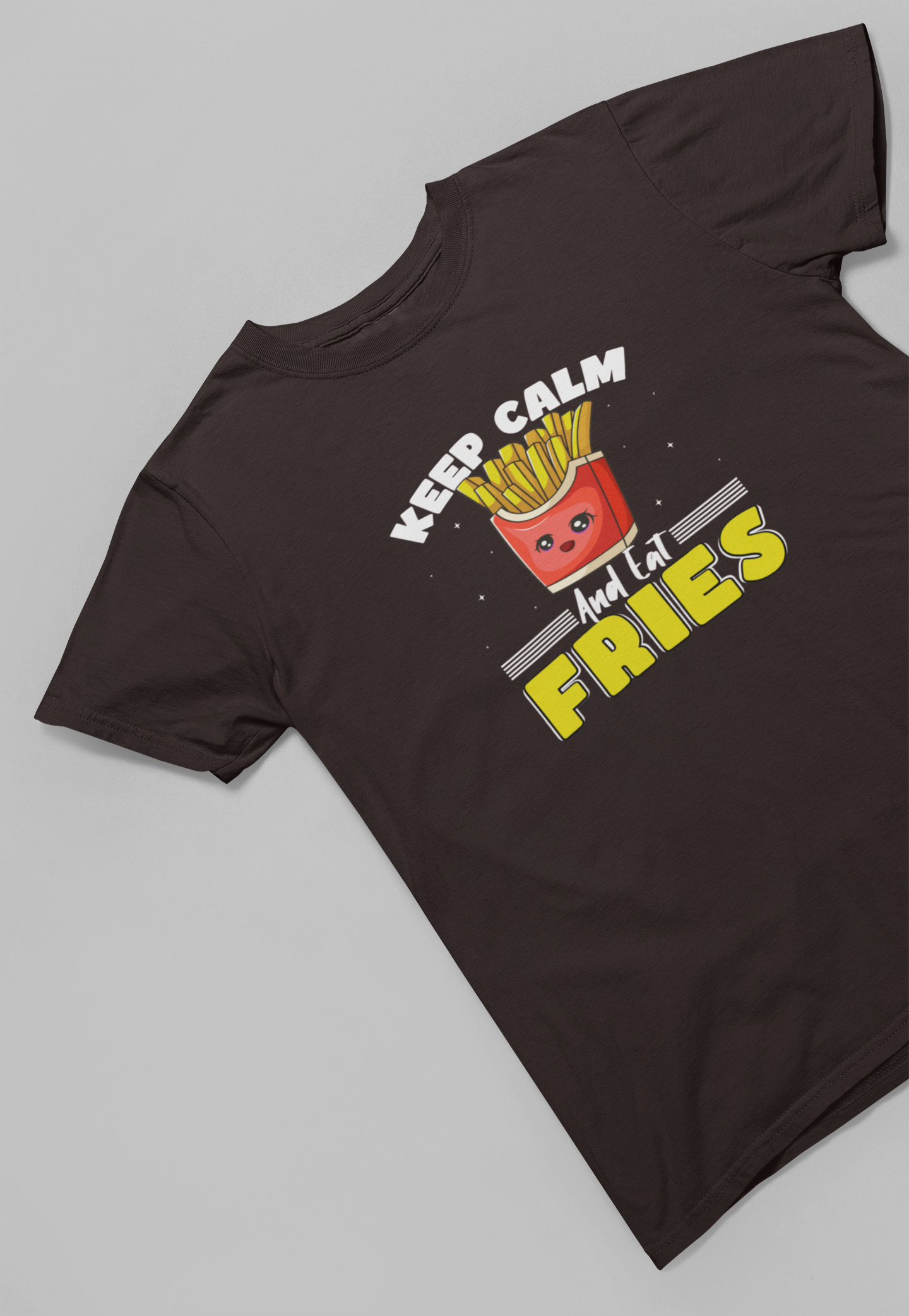 Keep Calm and Eat Fries Women T-shirt