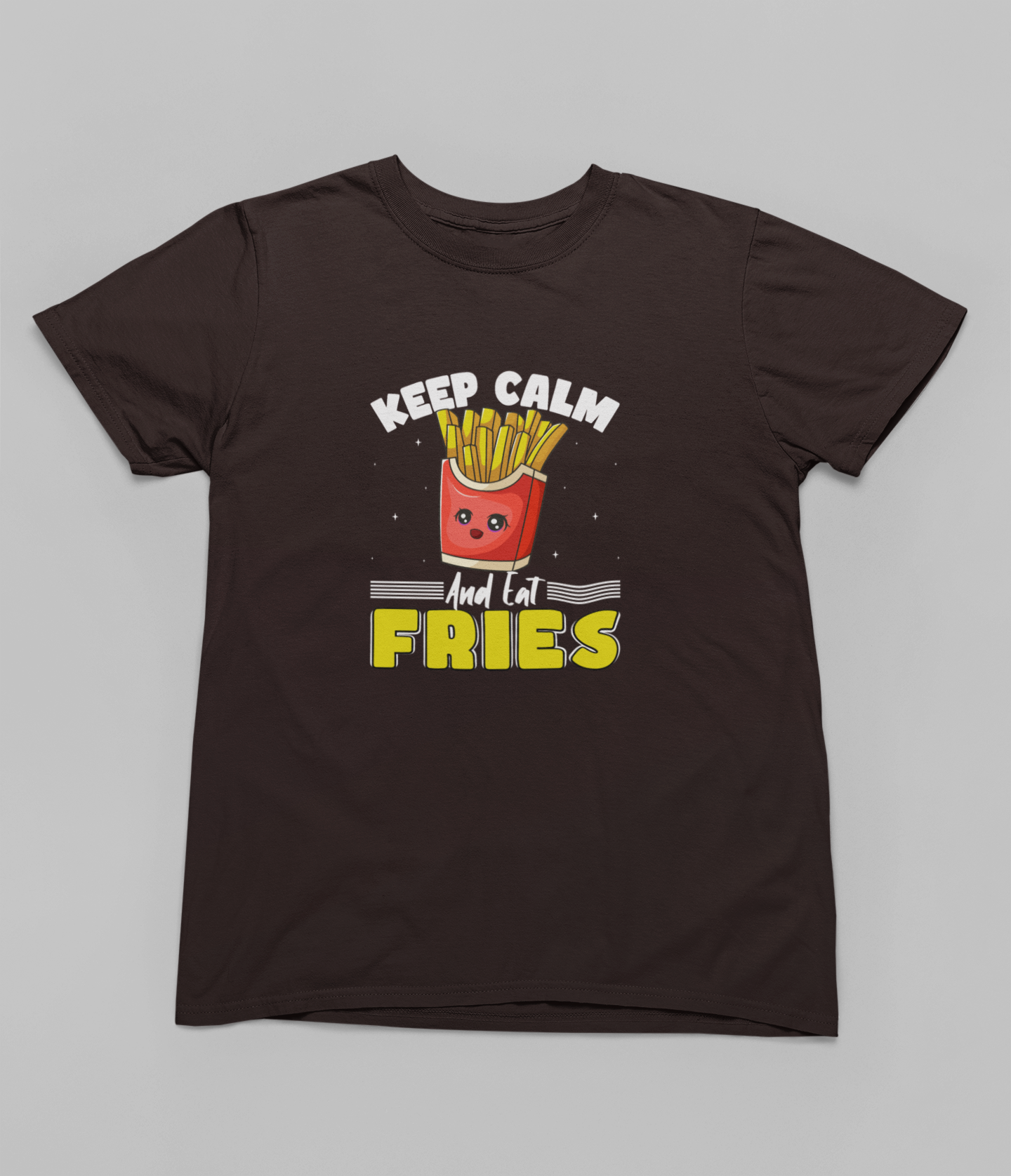 Keep Calm and Eat Fries Women T-shirt