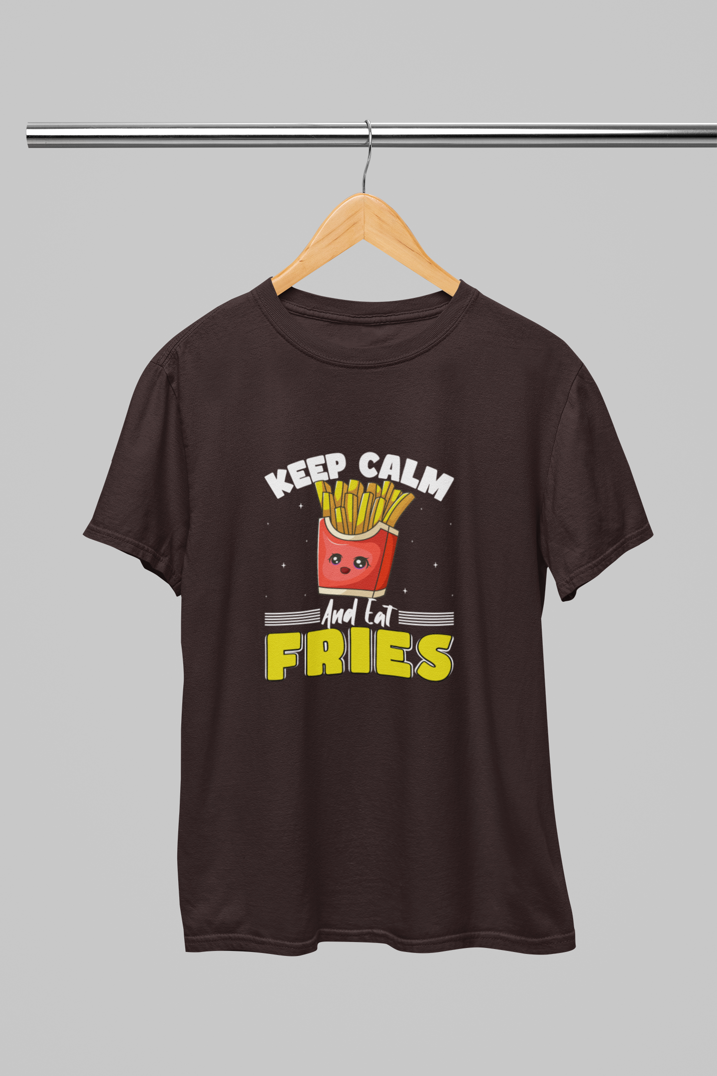 Keep Calm and Eat Fries Women T-shirt