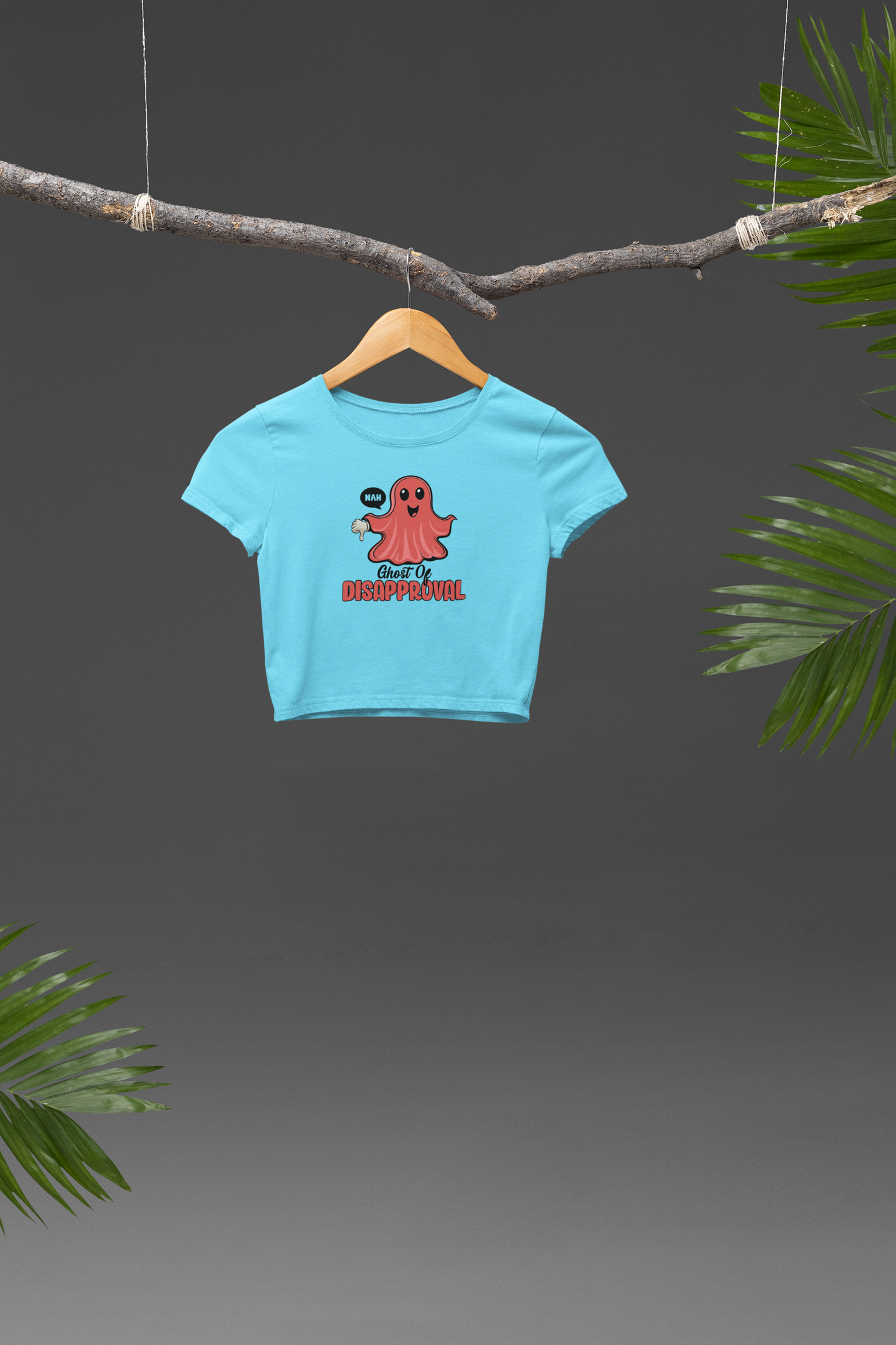 Ghost of Disapproval Crop T-shirt