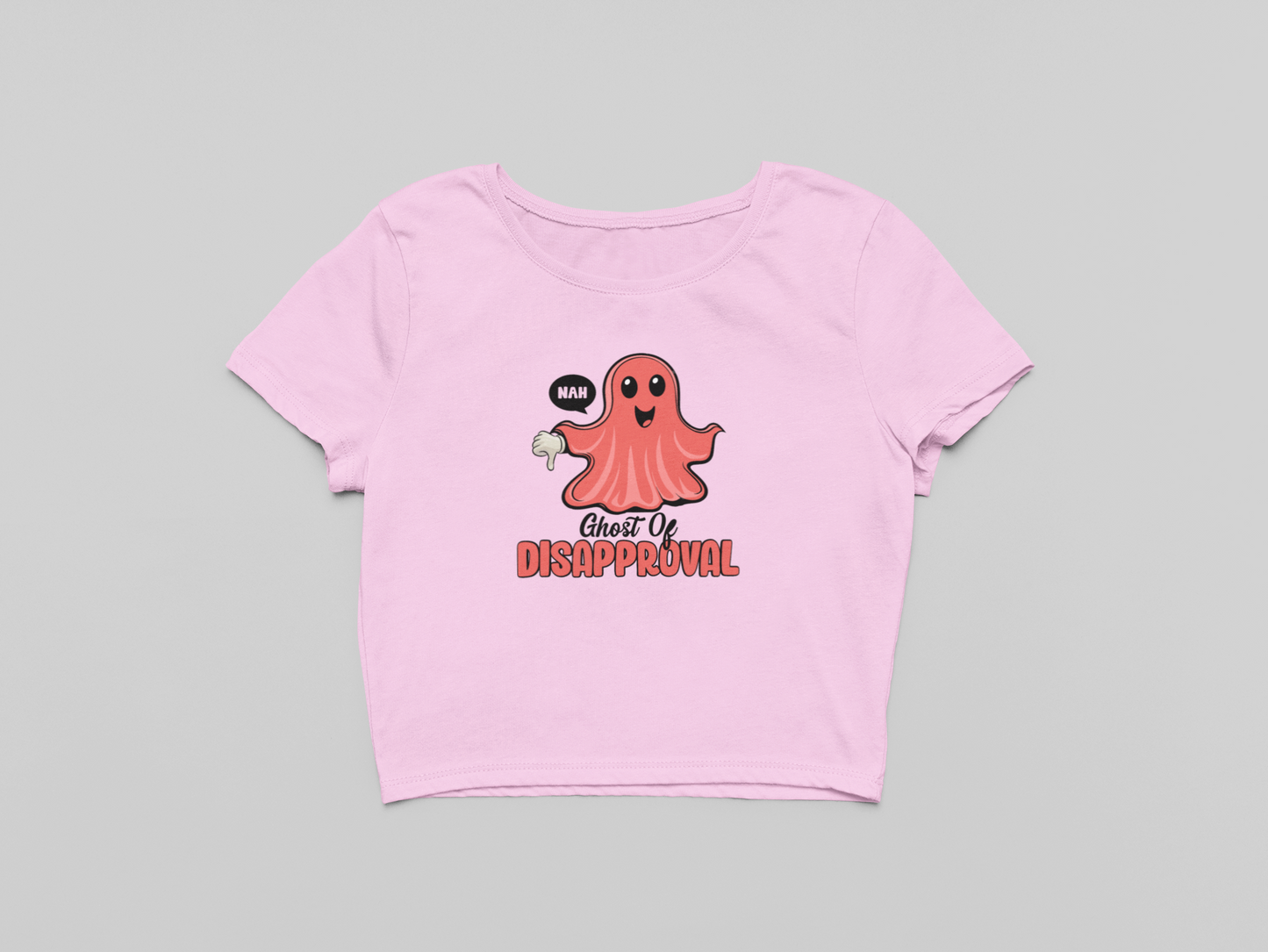 Ghost of Disapproval Crop T-shirt