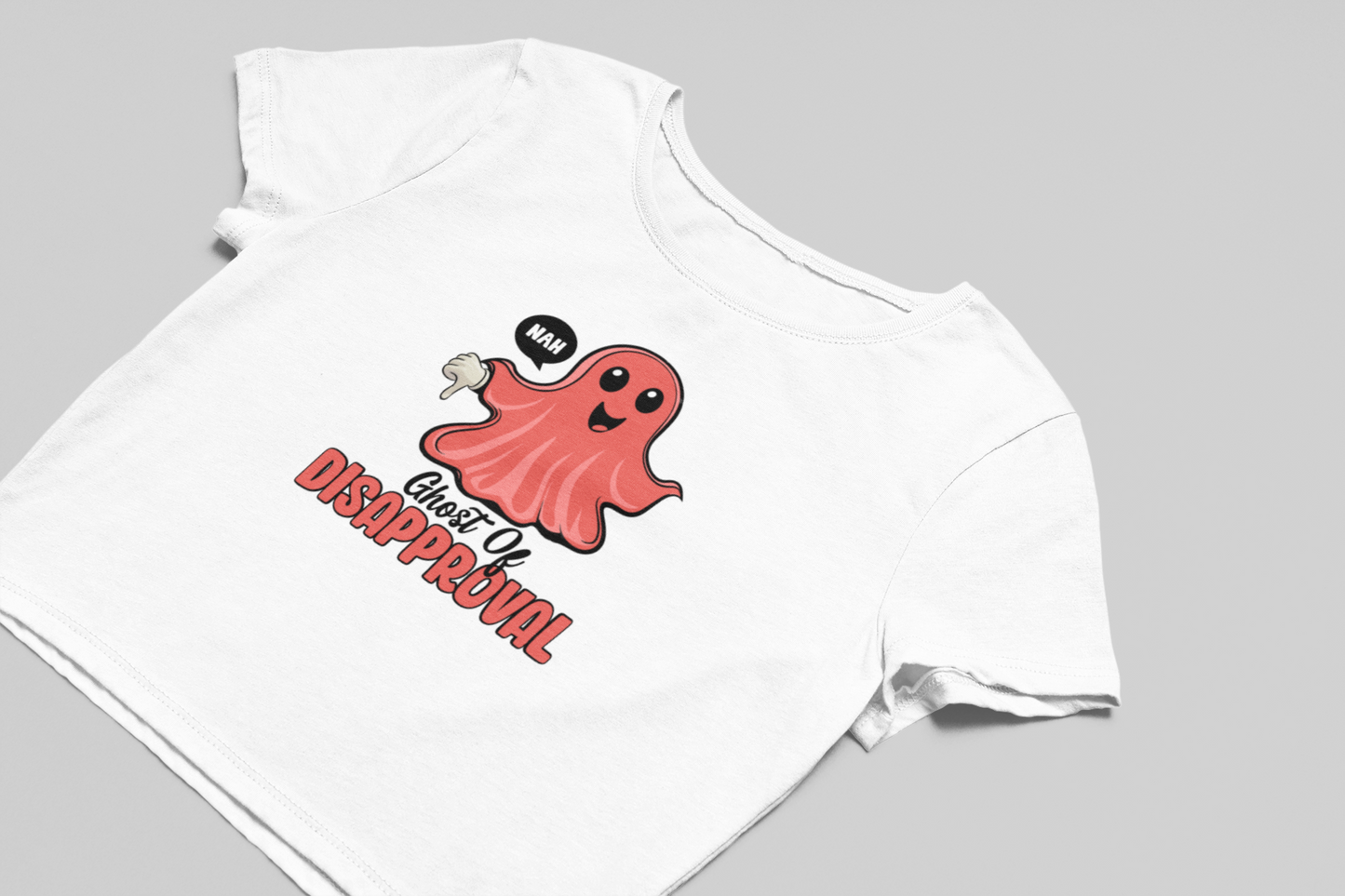 Ghost of Disapproval Crop T-shirt