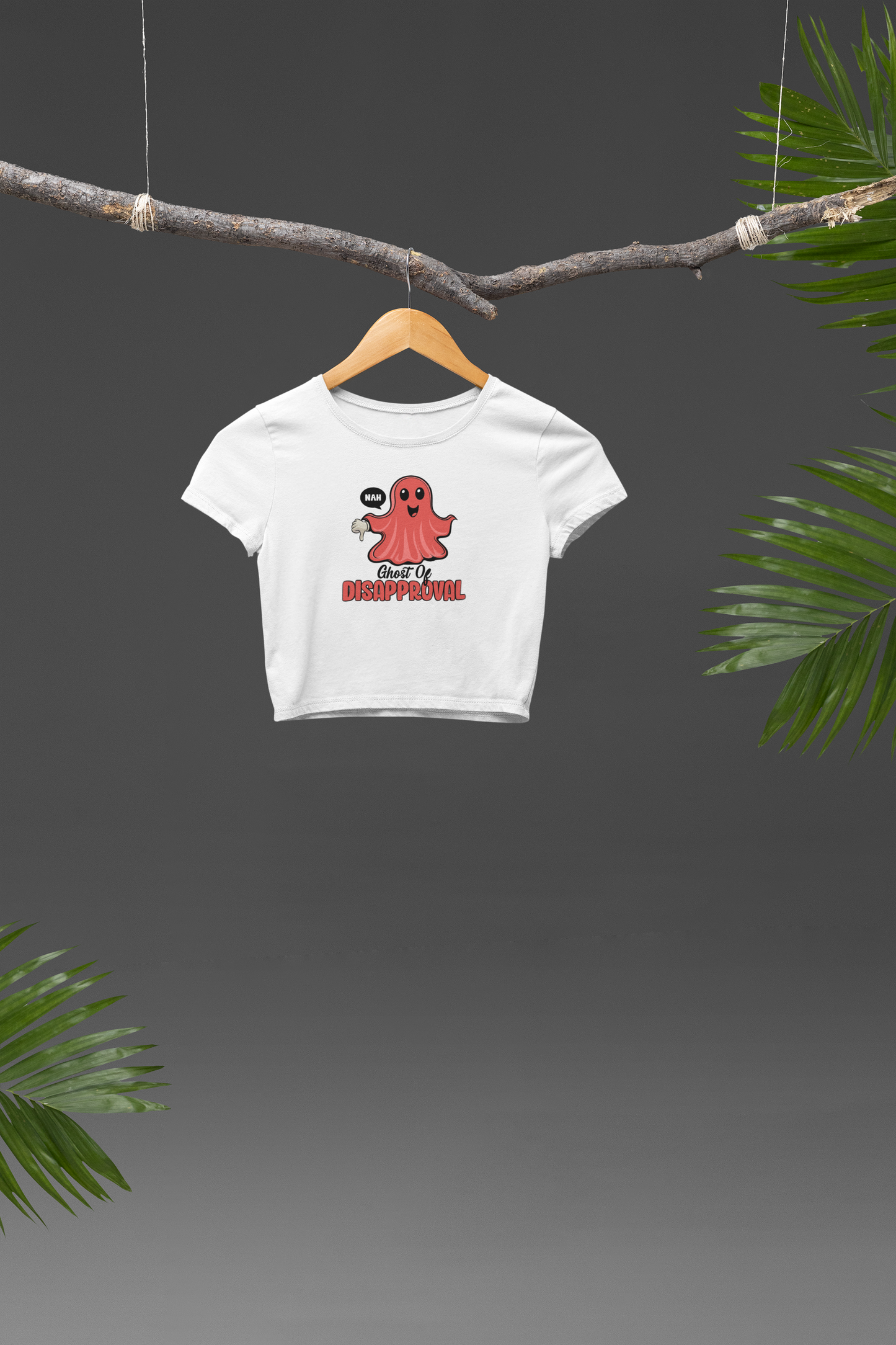 Ghost of Disapproval Crop T-shirt