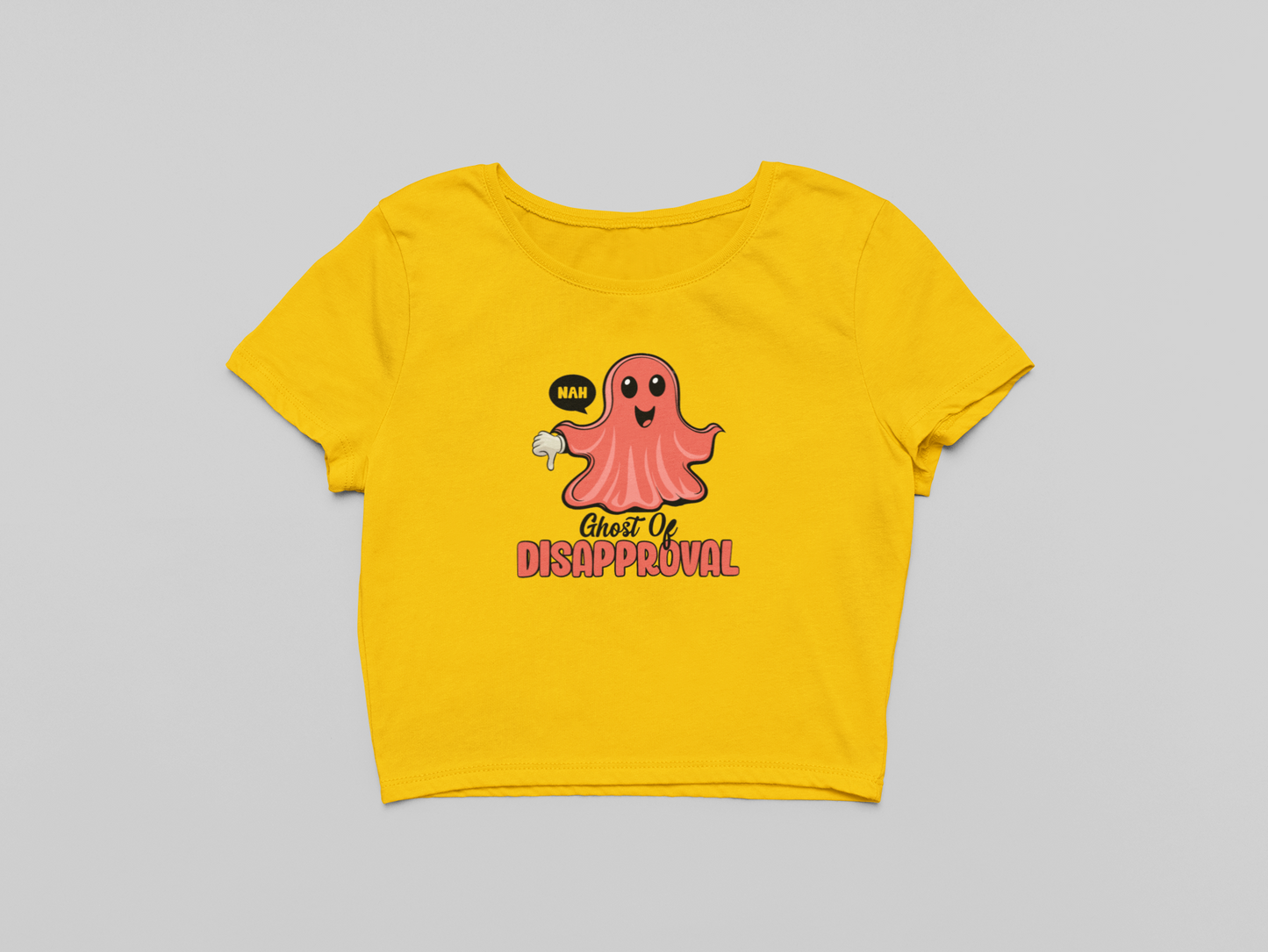 Ghost of Disapproval Crop T-shirt