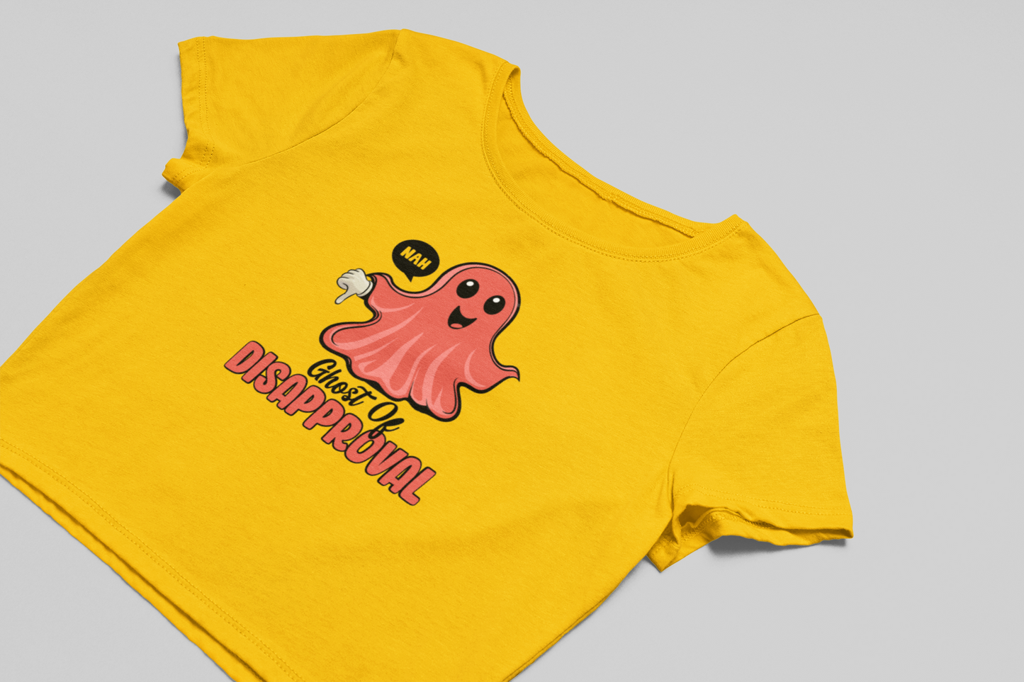 Ghost of Disapproval Crop T-shirt