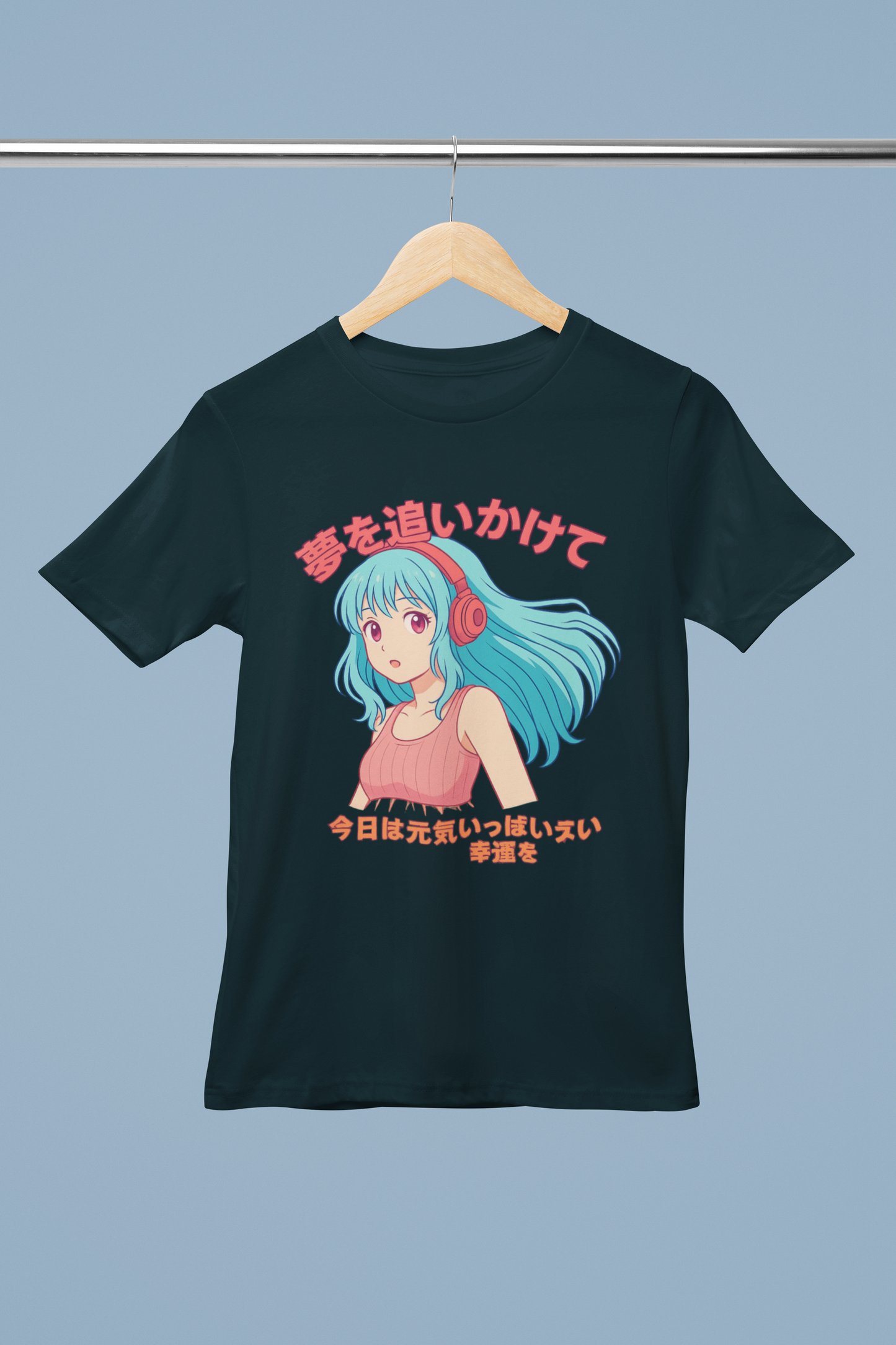 Chase your Dreams Anime Girl's T-shirt