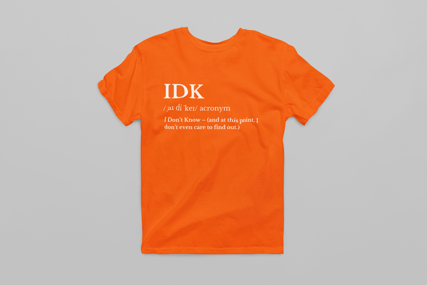 IDK - Zero Energy Mode T-shirt