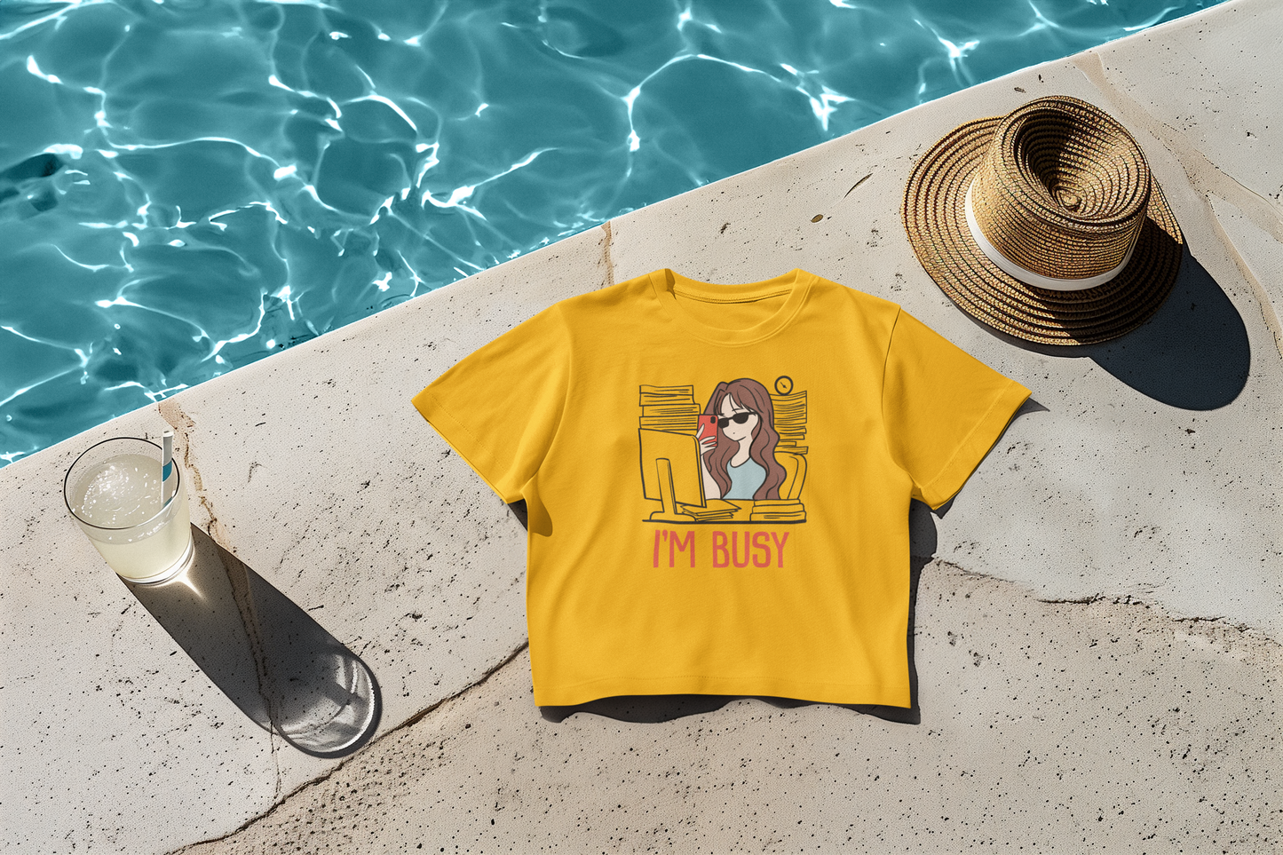 Too busy Crop T-shirt