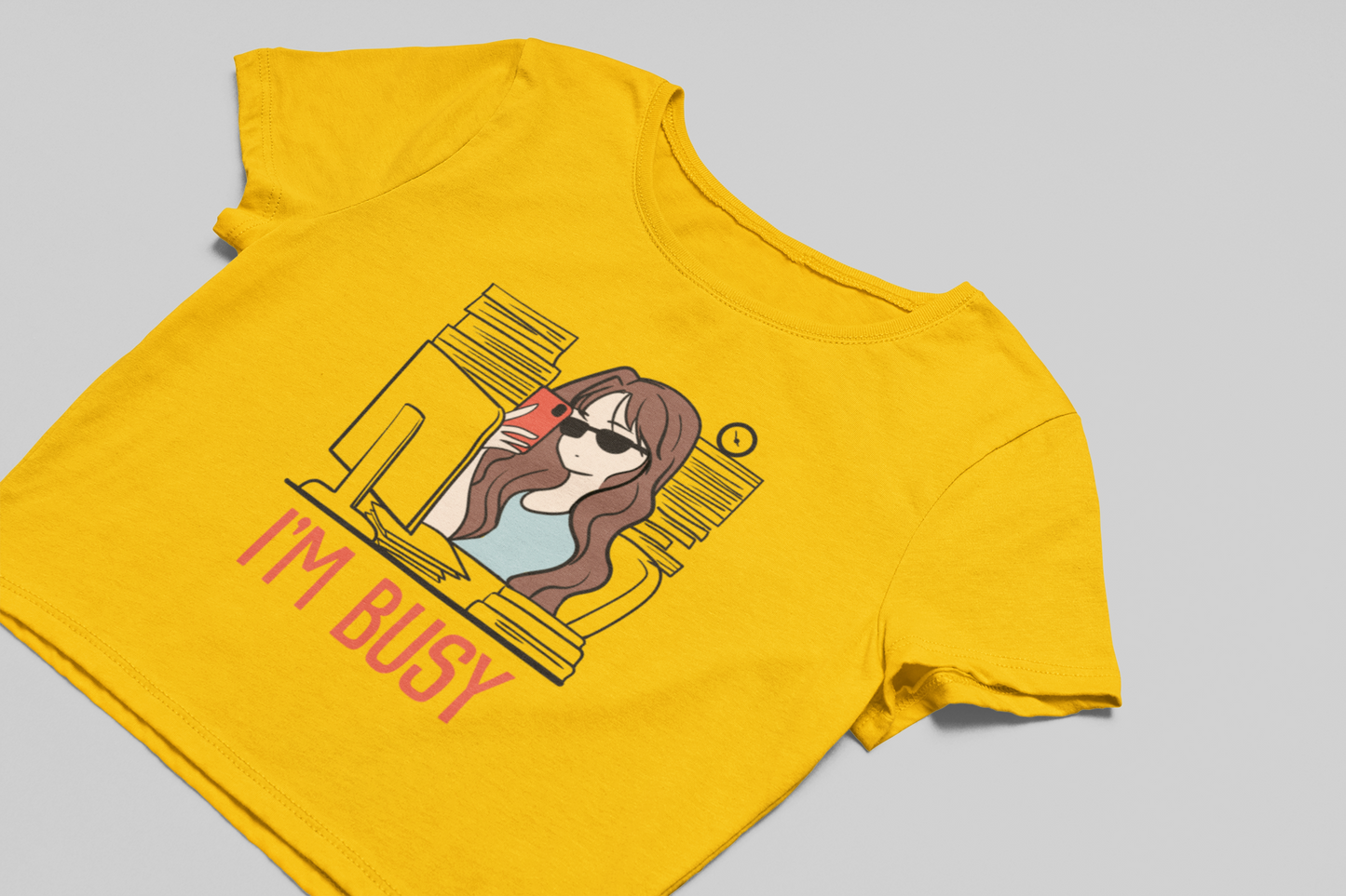 Too busy Crop T-shirt