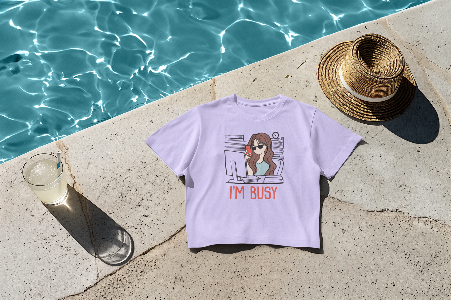 Too busy Crop T-shirt