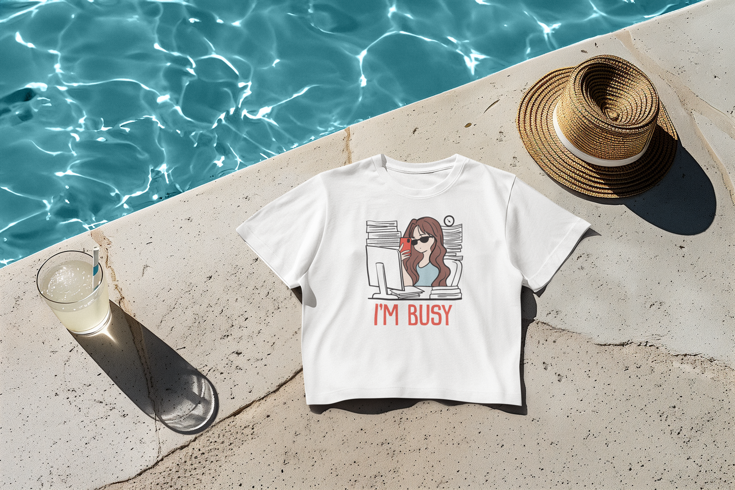 Too busy Crop T-shirt