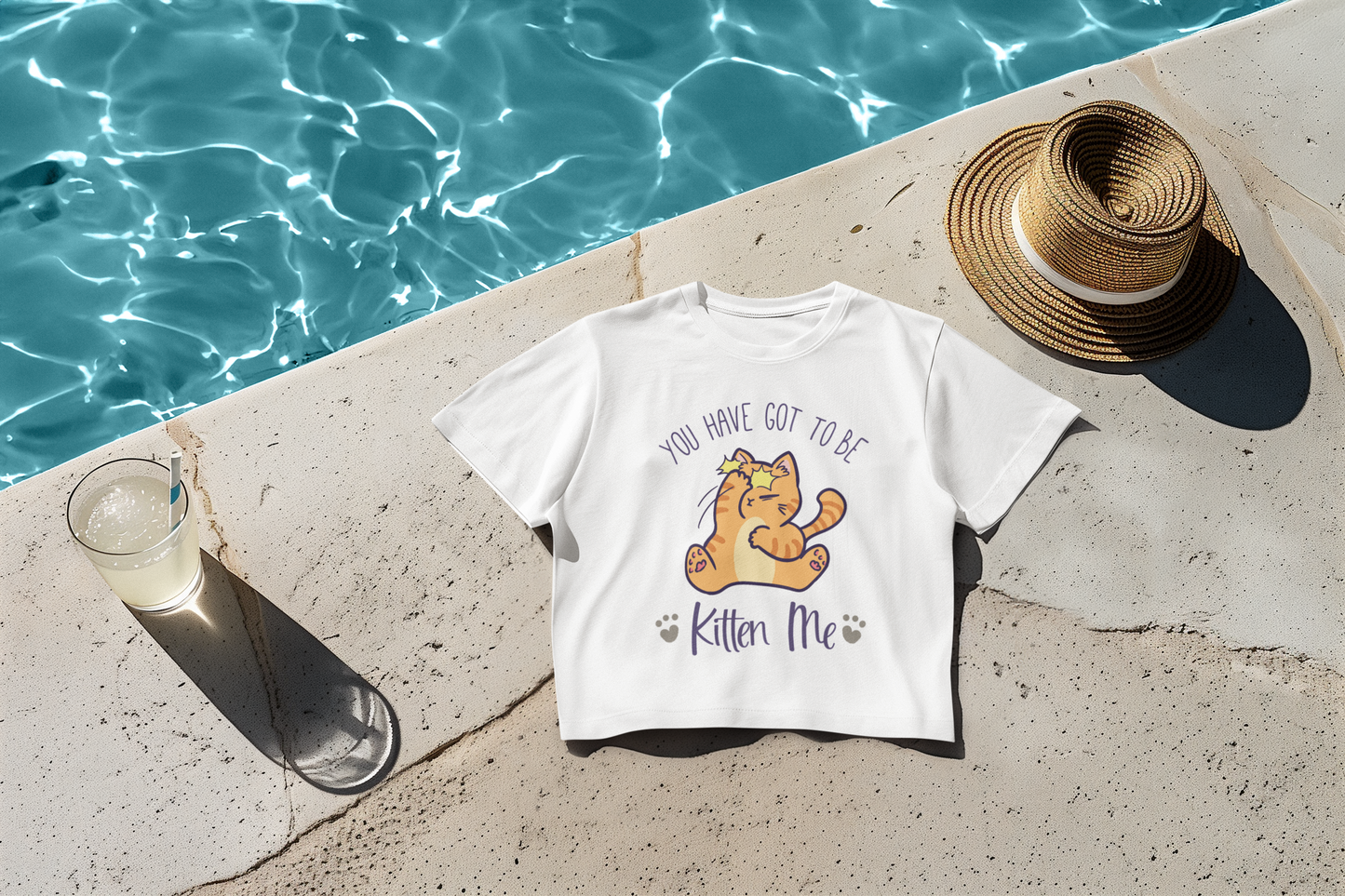 Kitten me Crop T-shirt