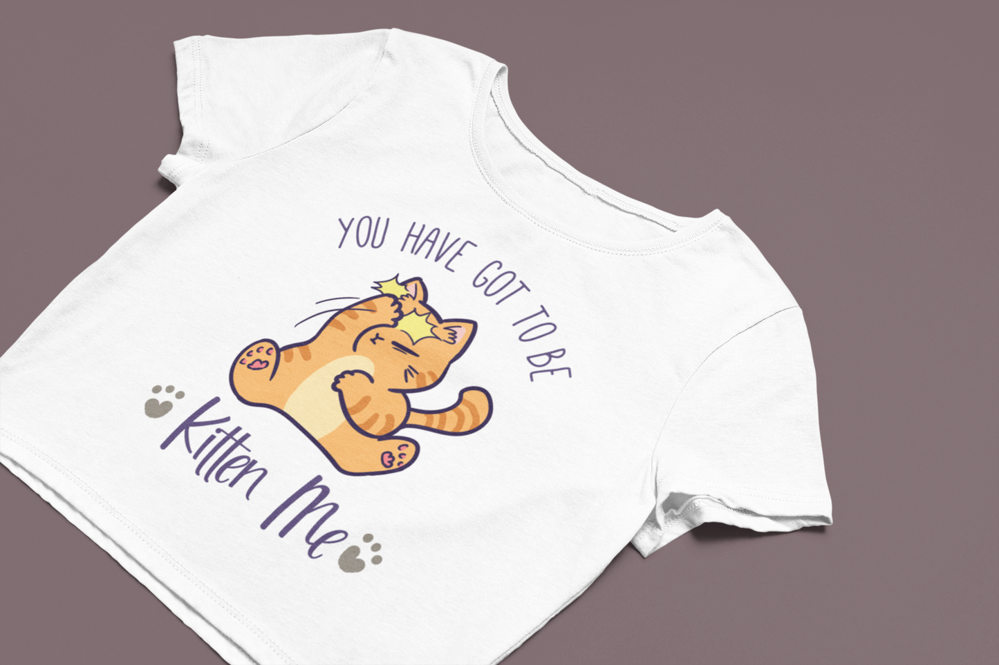 Kitten me Crop T-shirt