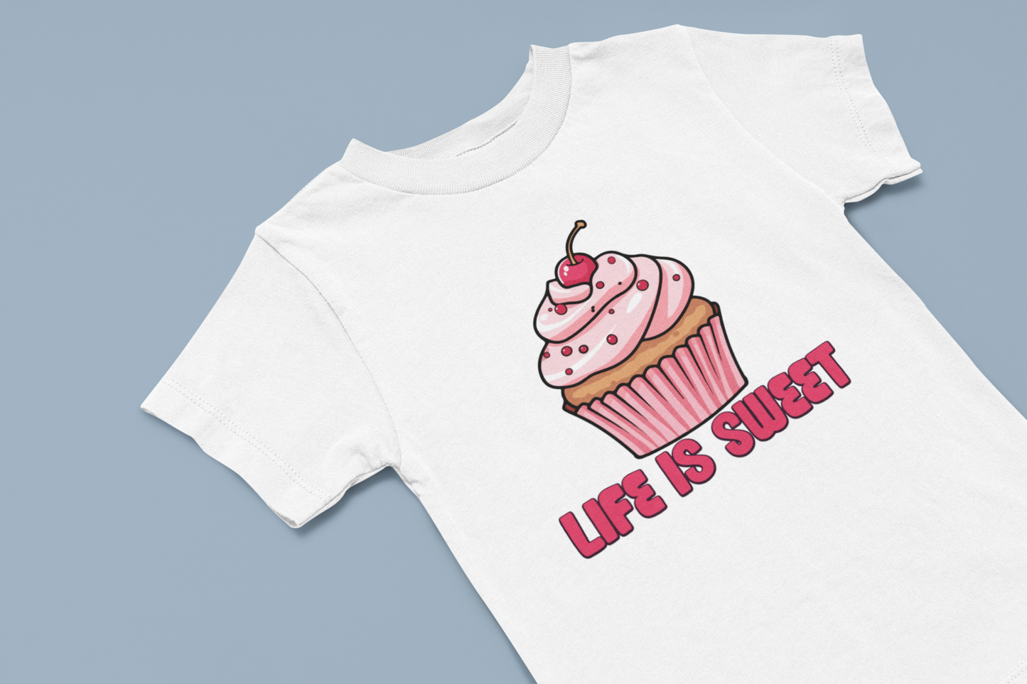 Life is sweet Cupcake Girl's T-shirt