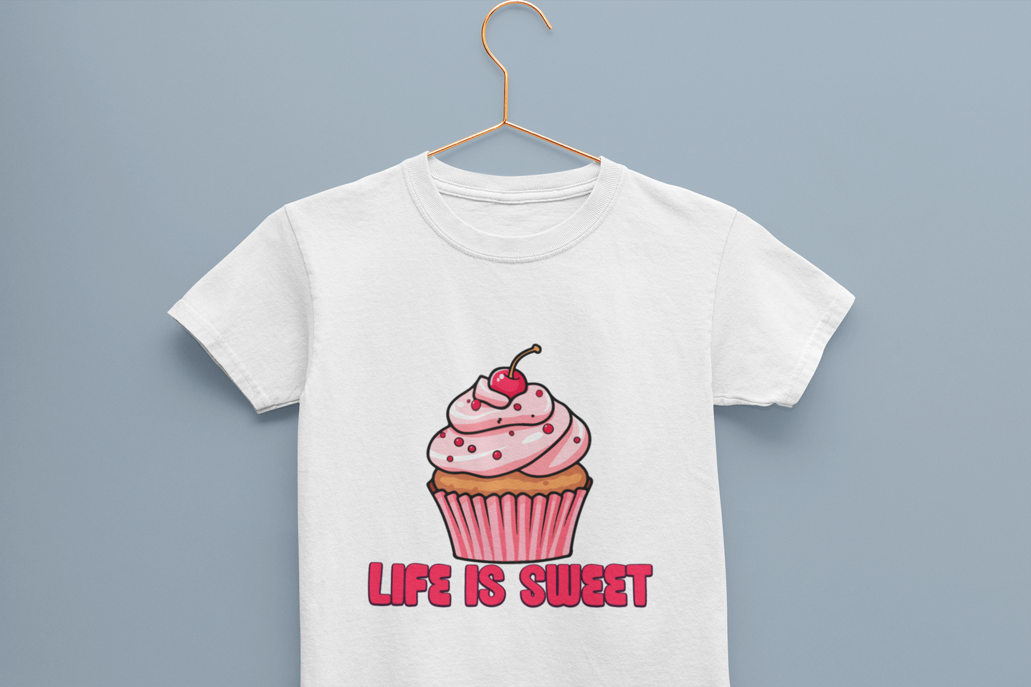 Life is sweet Cupcake Girl's T-shirt