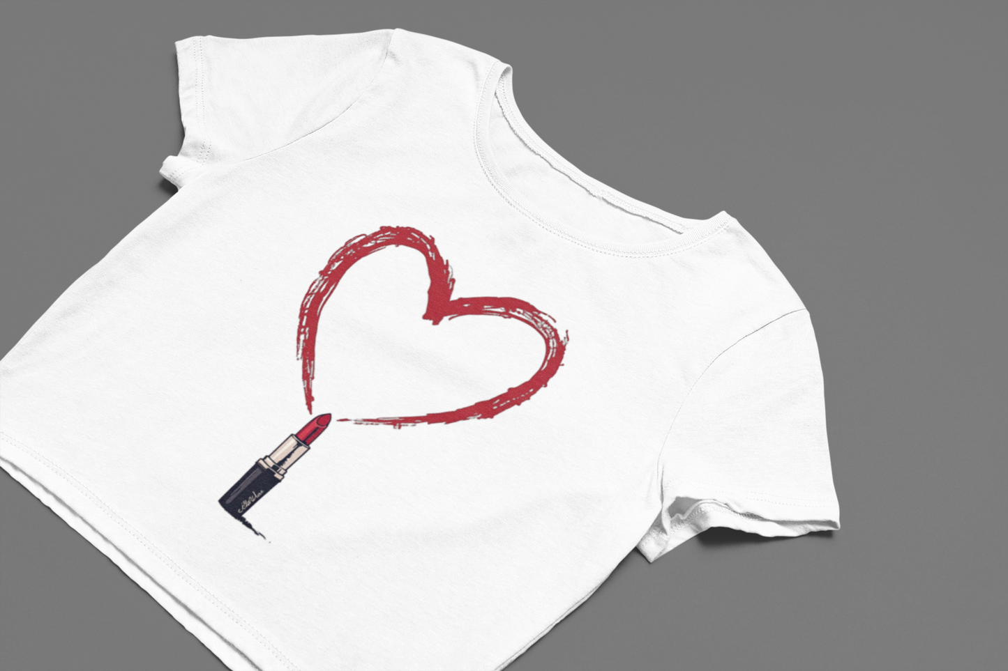 Lipstick Love Crop T-shirt