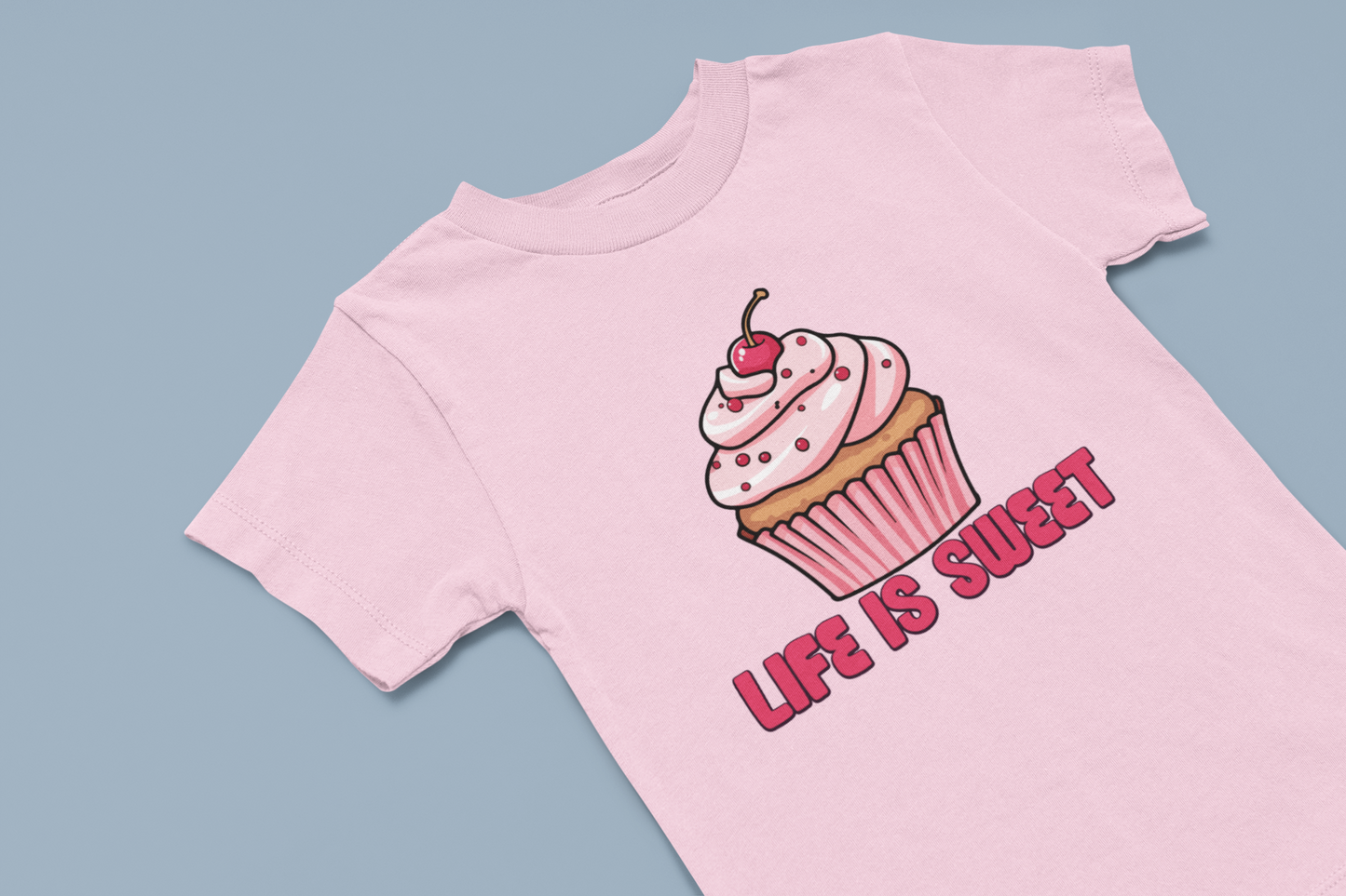 Life is sweet Cupcake Girl's T-shirt