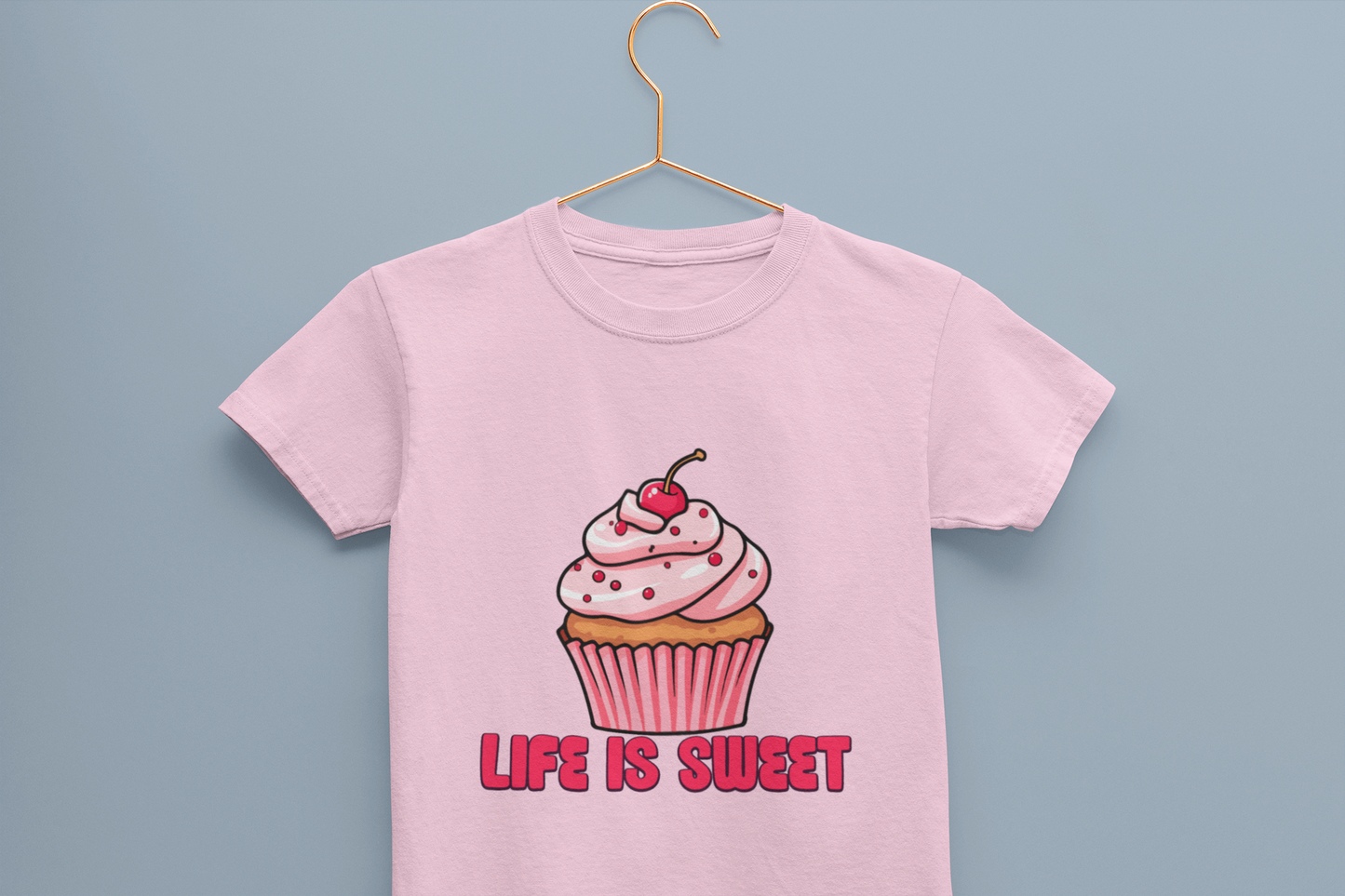 Life is sweet Cupcake Girl's T-shirt