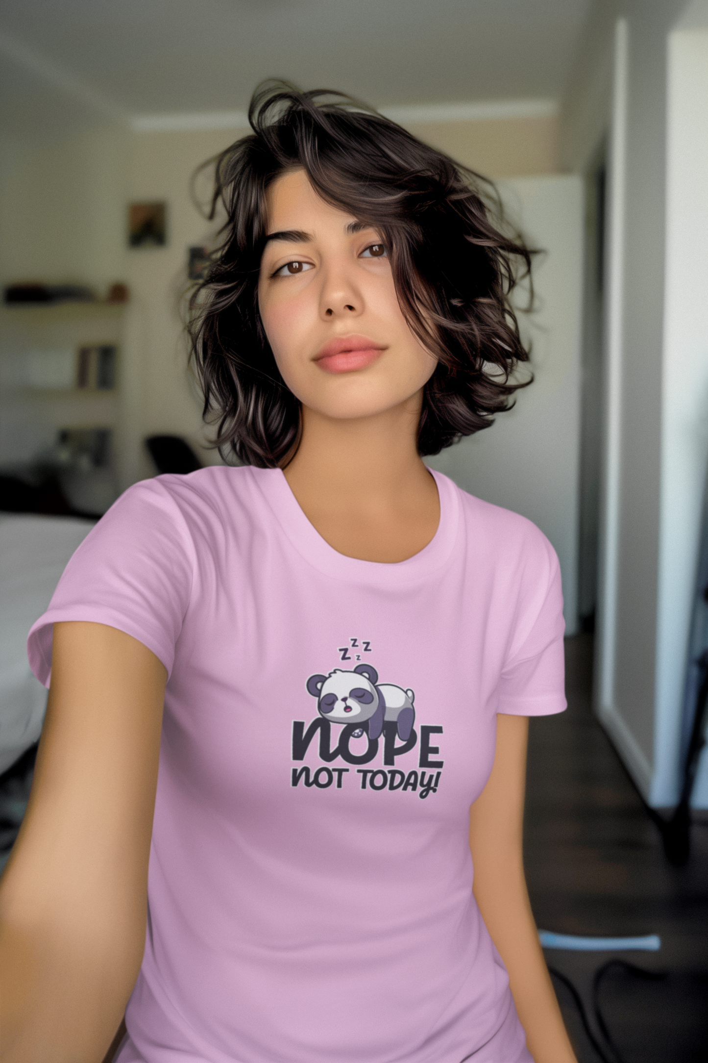 Nope not today Women's Unisex-Fit T-Shirt