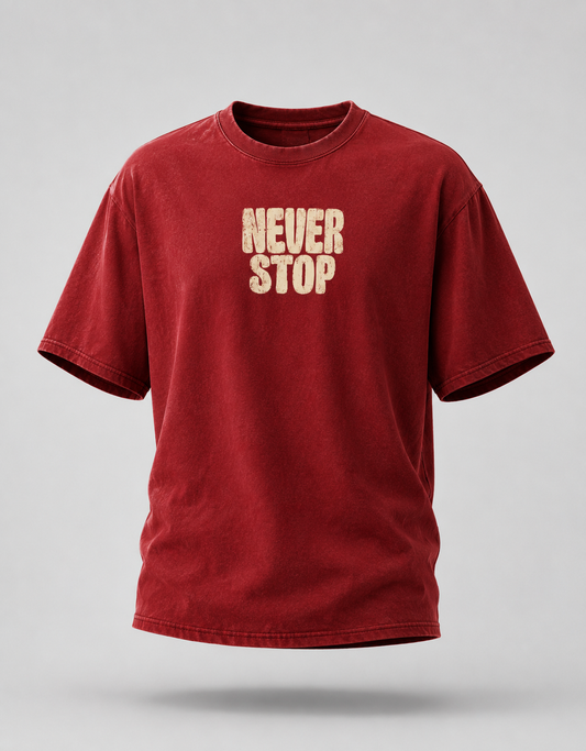 Never Stop Oversized T-Shirt