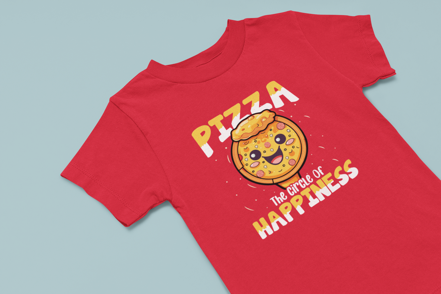 Pizza - Circle of Happiness Boy's T-shirt