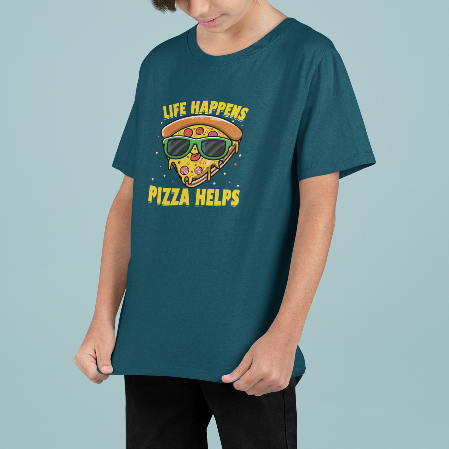 Pizza Helps Boy's T-shirt